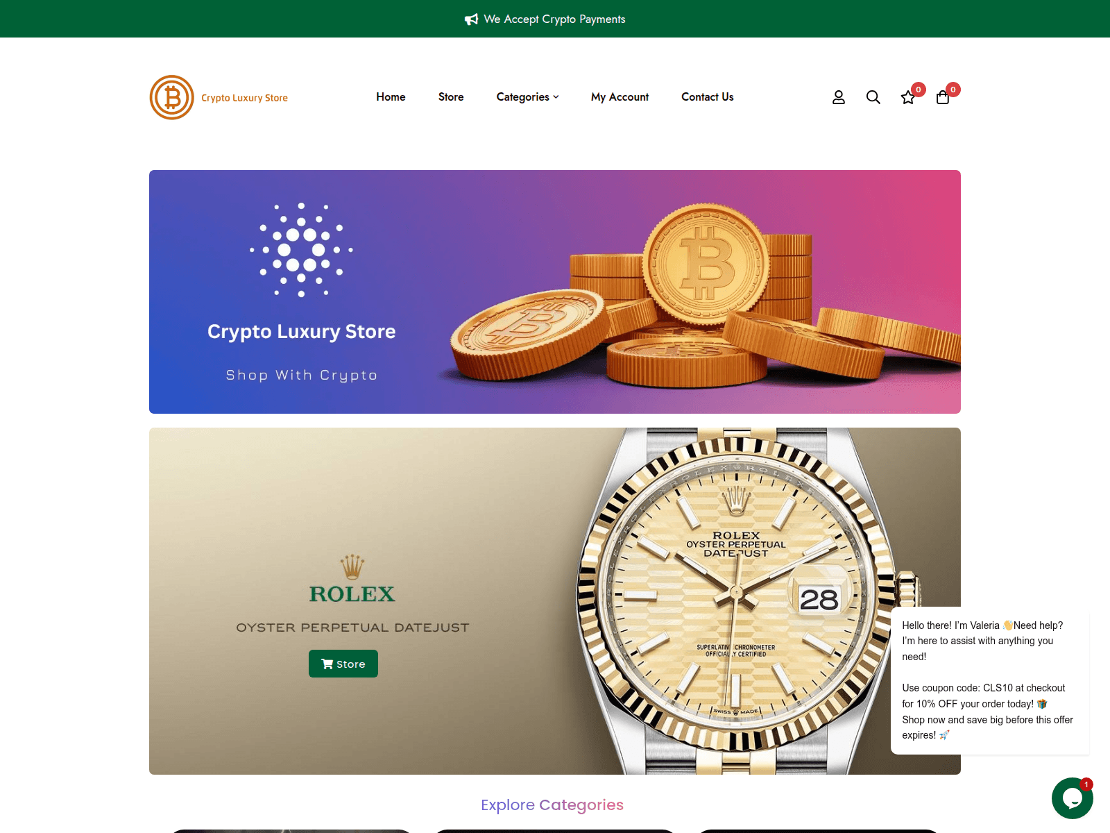 Screenshot of crypto-luxury.io