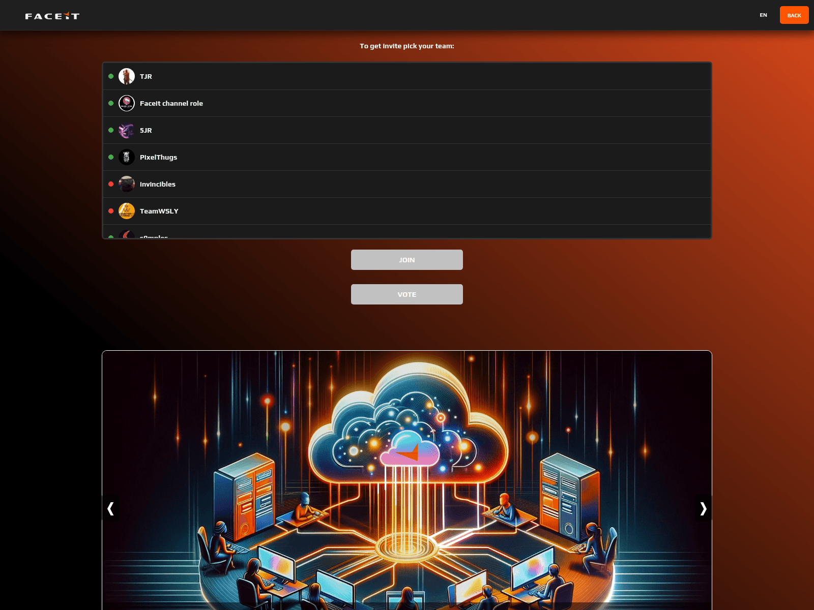 Screenshot of faceit.auth-gglegendscup.com