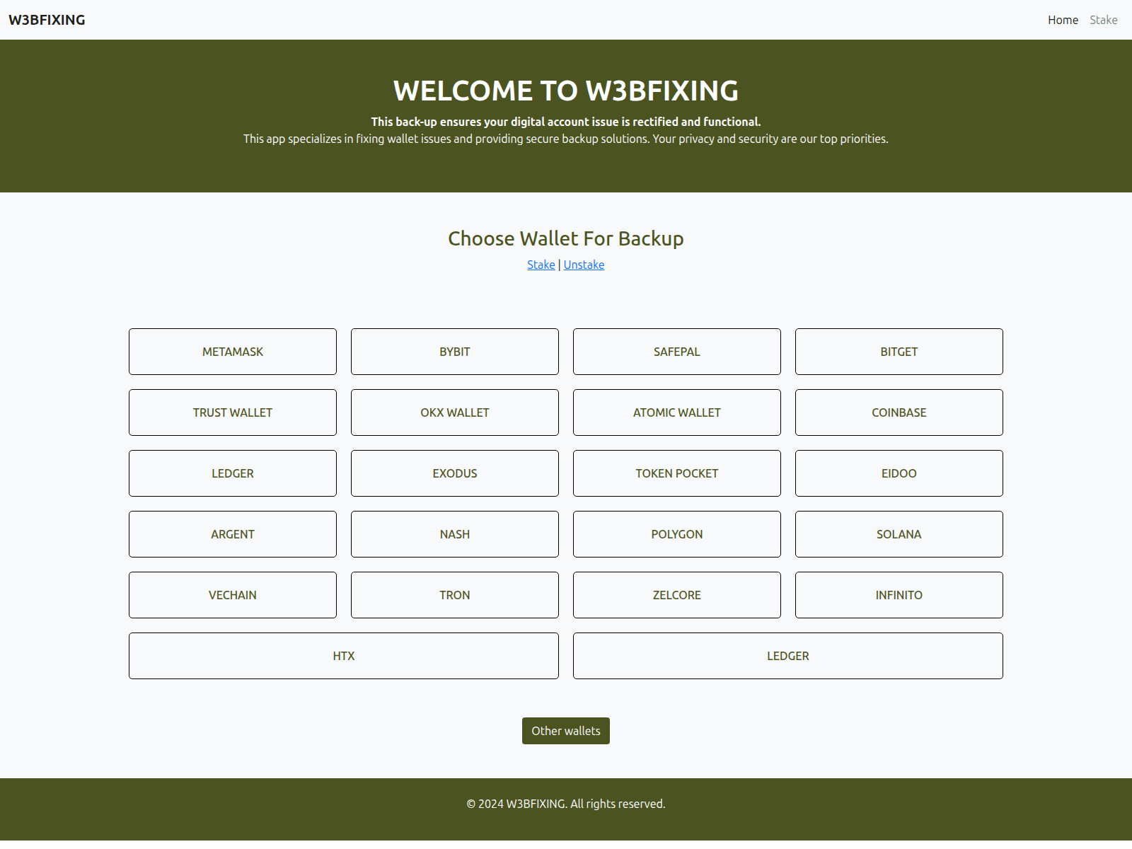 Screenshot of backupss.vercel.app
