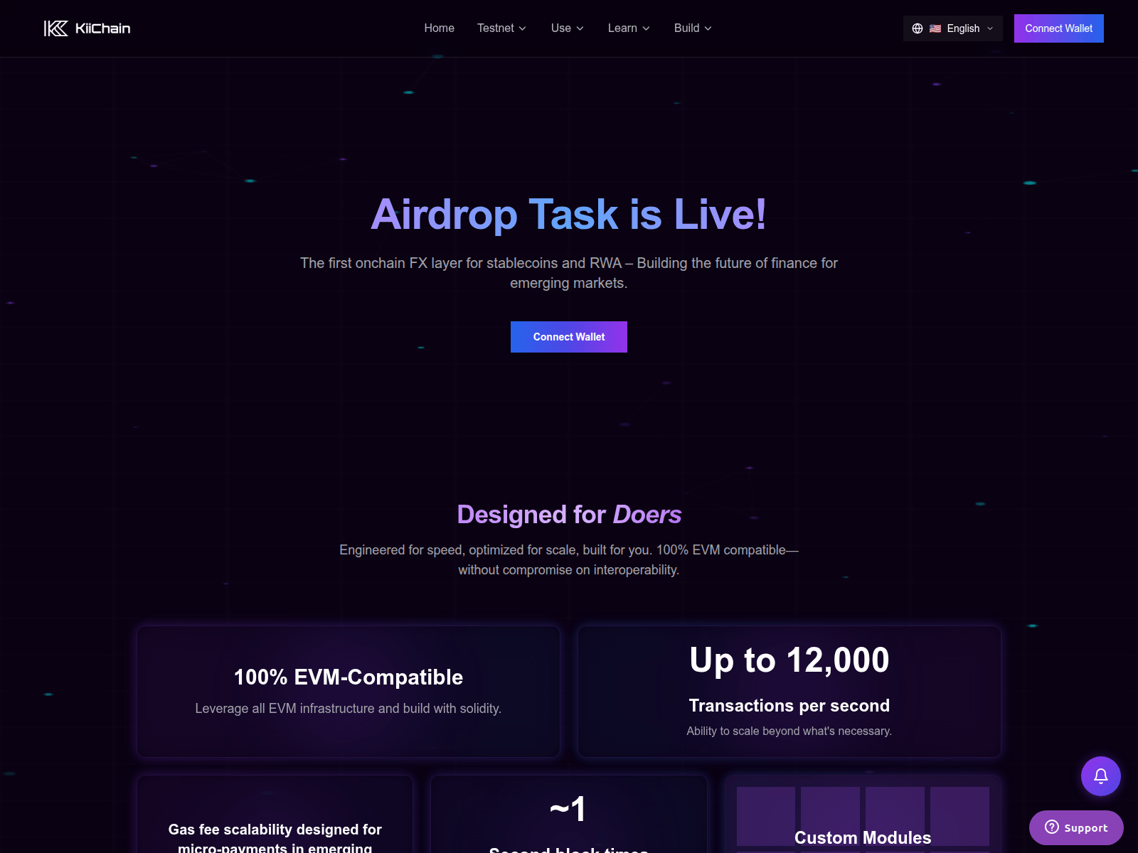 Screenshot of register-kiichain.com