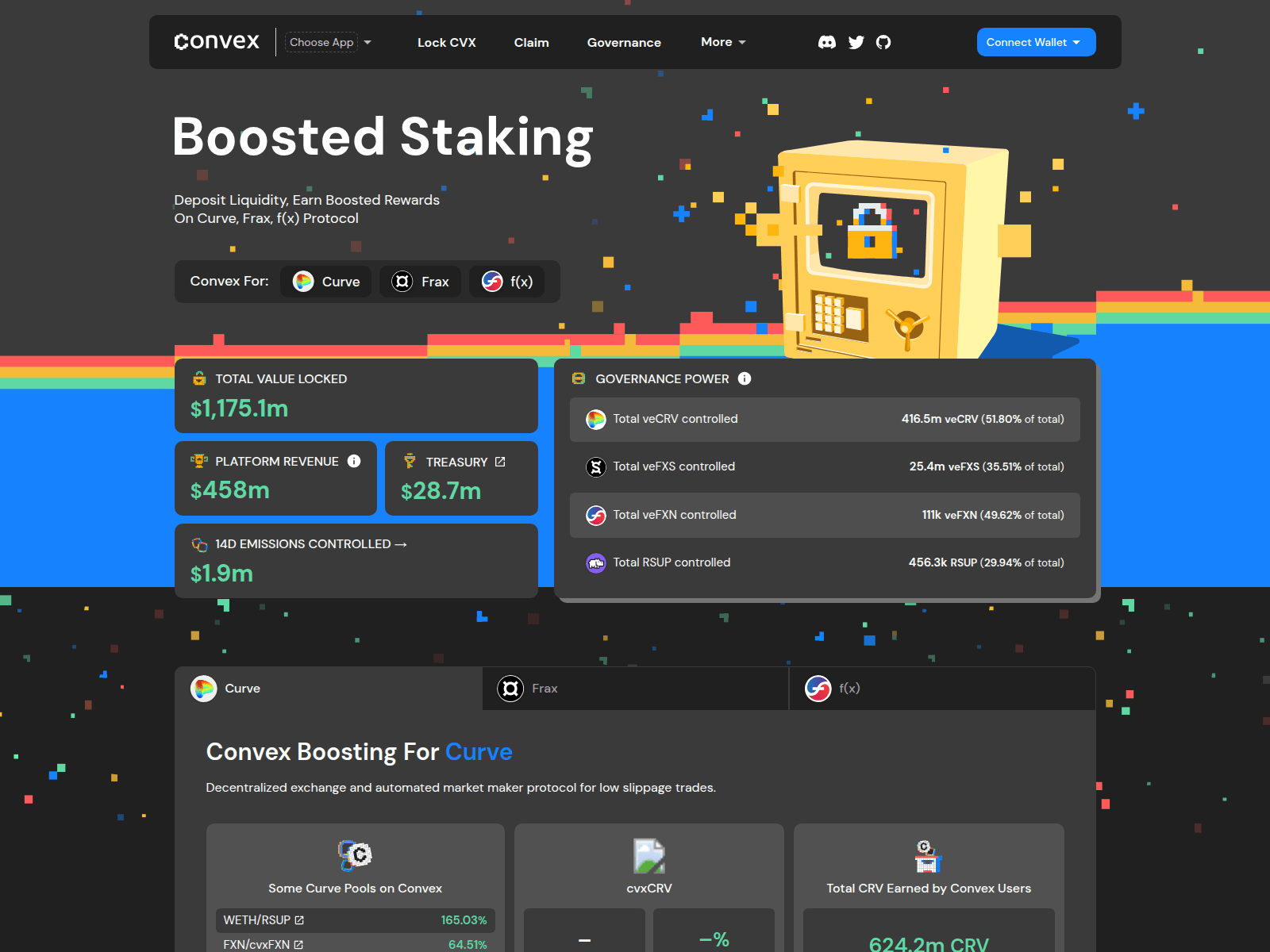 Screenshot of convex-finance.net