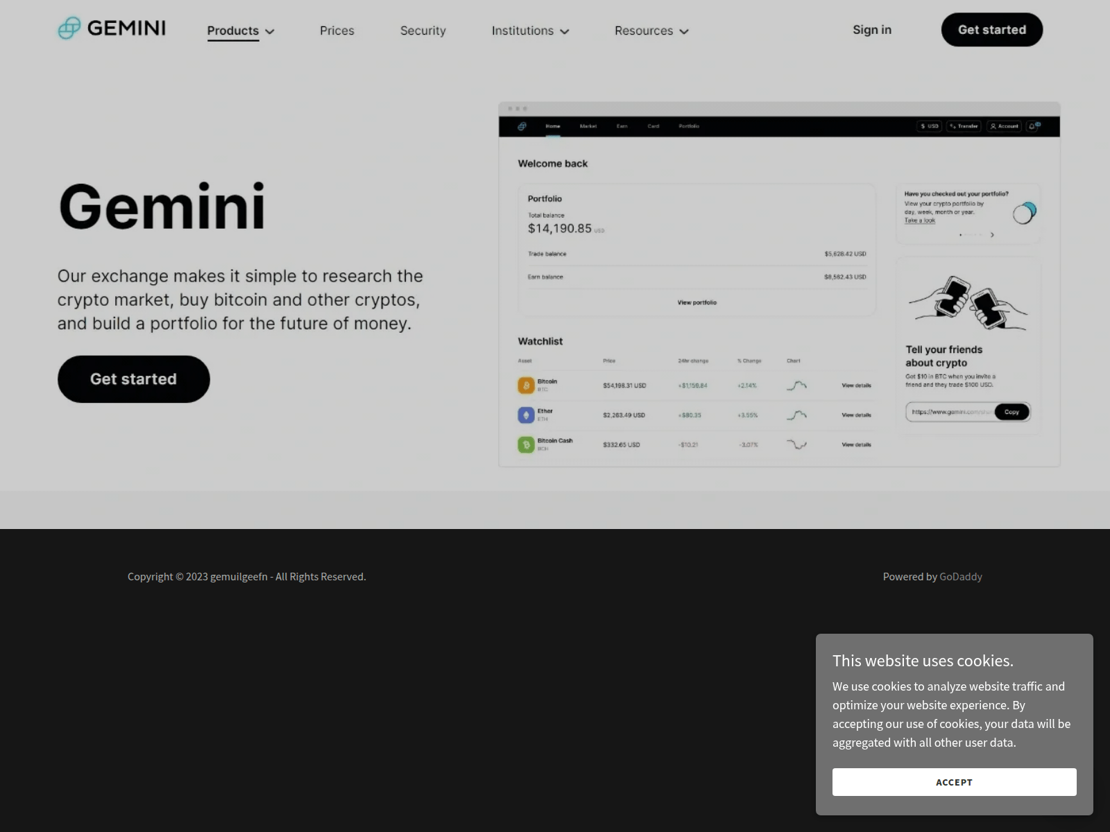 Screenshot of gemuilgeefn.godaddysites.com