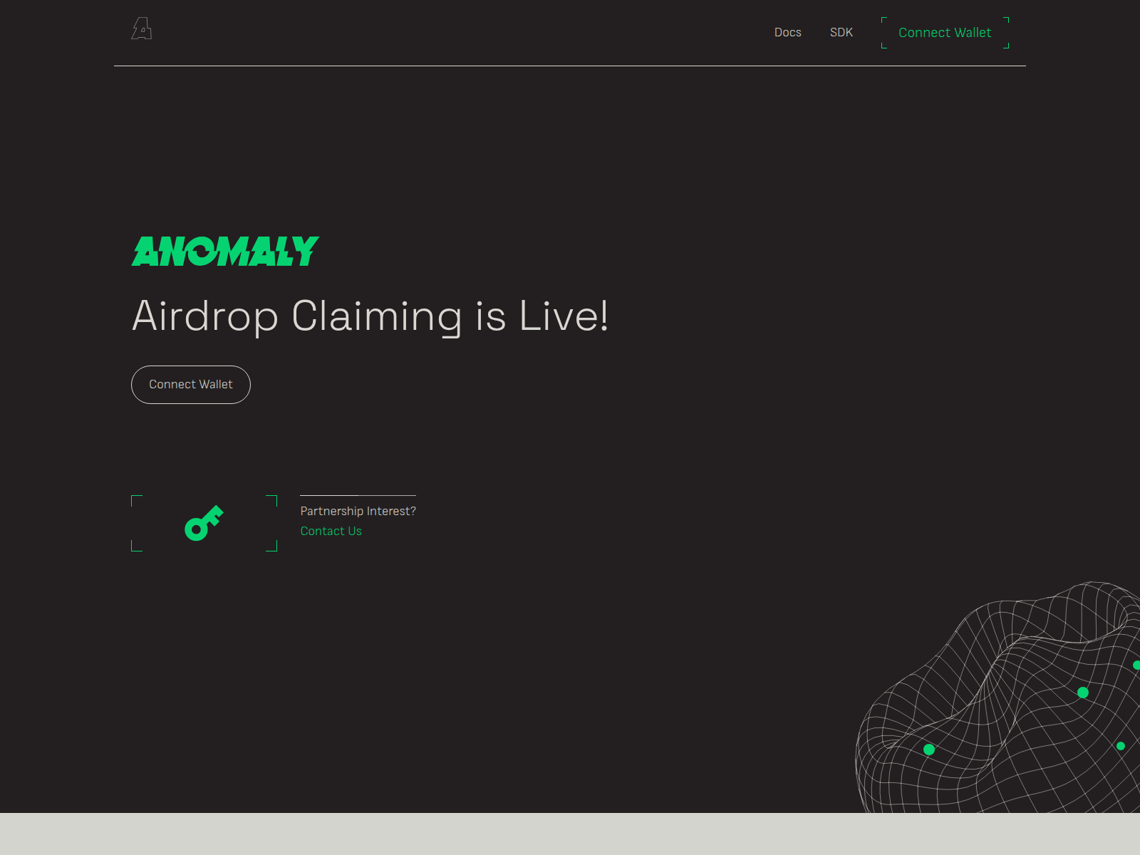 Screenshot of anomalyblockchain.com