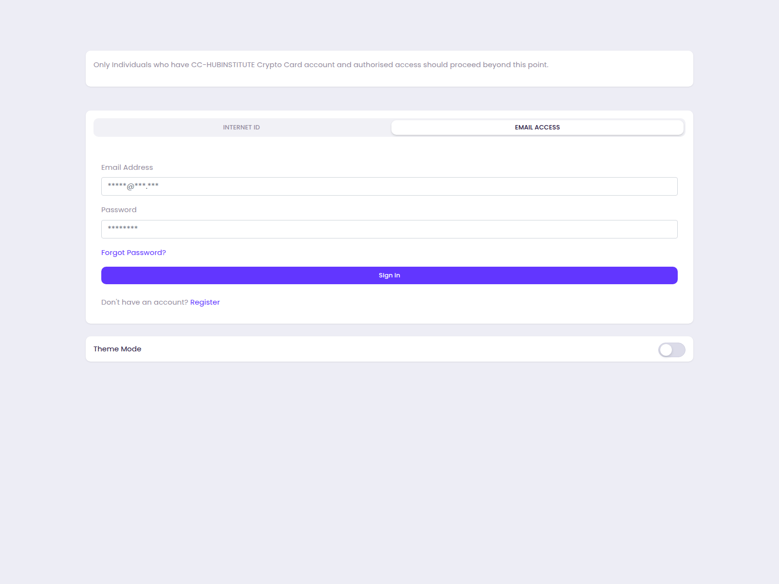 Screenshot of cc-hubinstitute.online