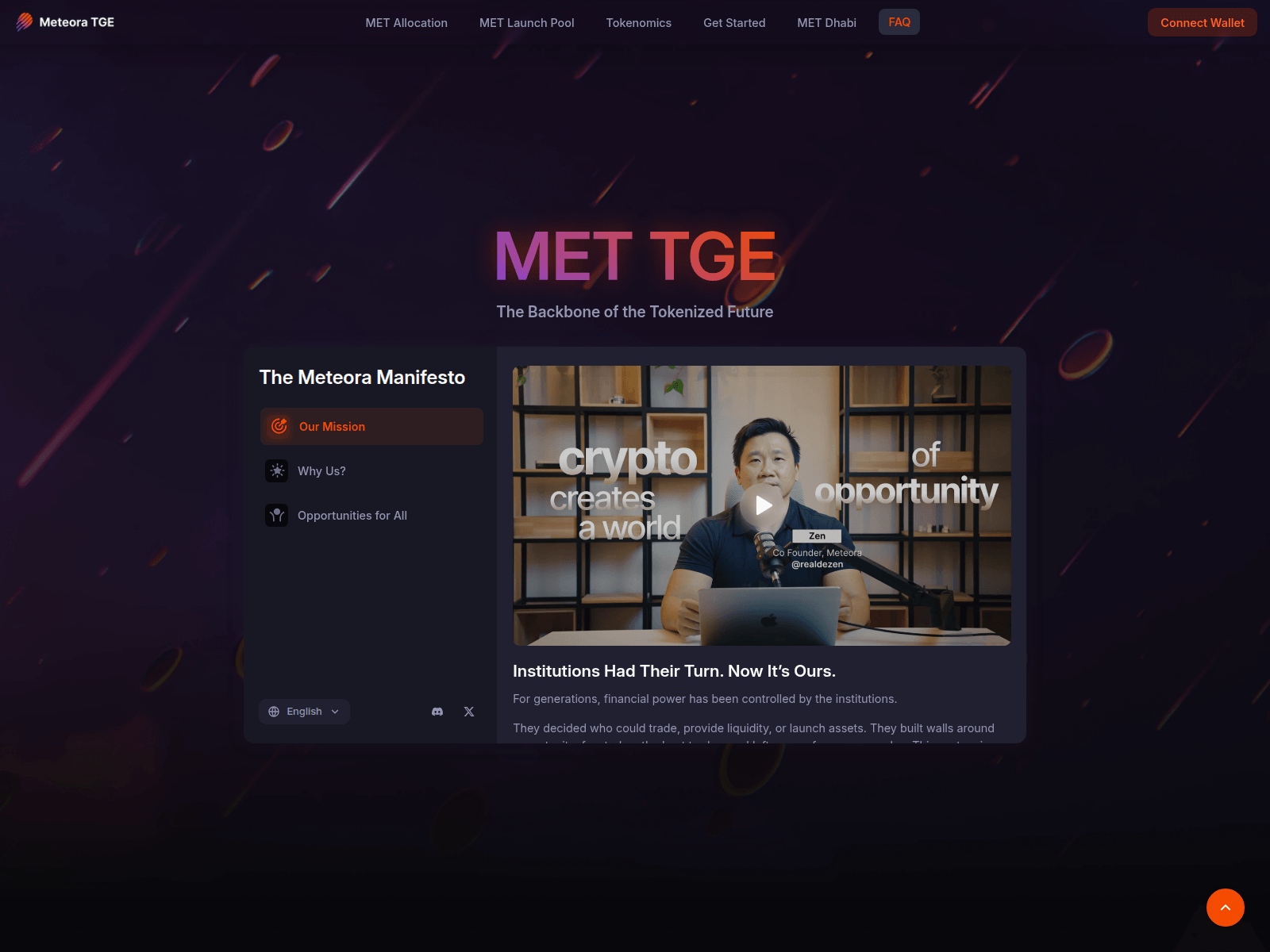 Screenshot of meteoraclaim.pages.dev