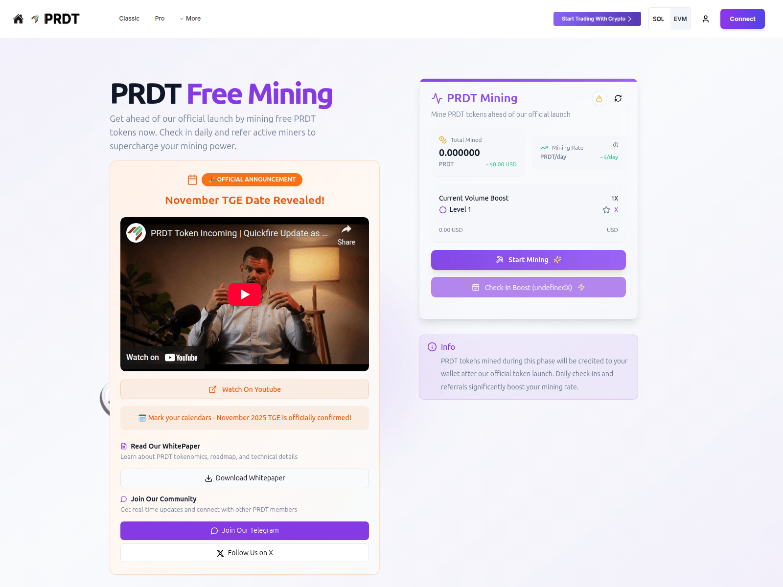 Screenshot of mining-prdt-claim.top