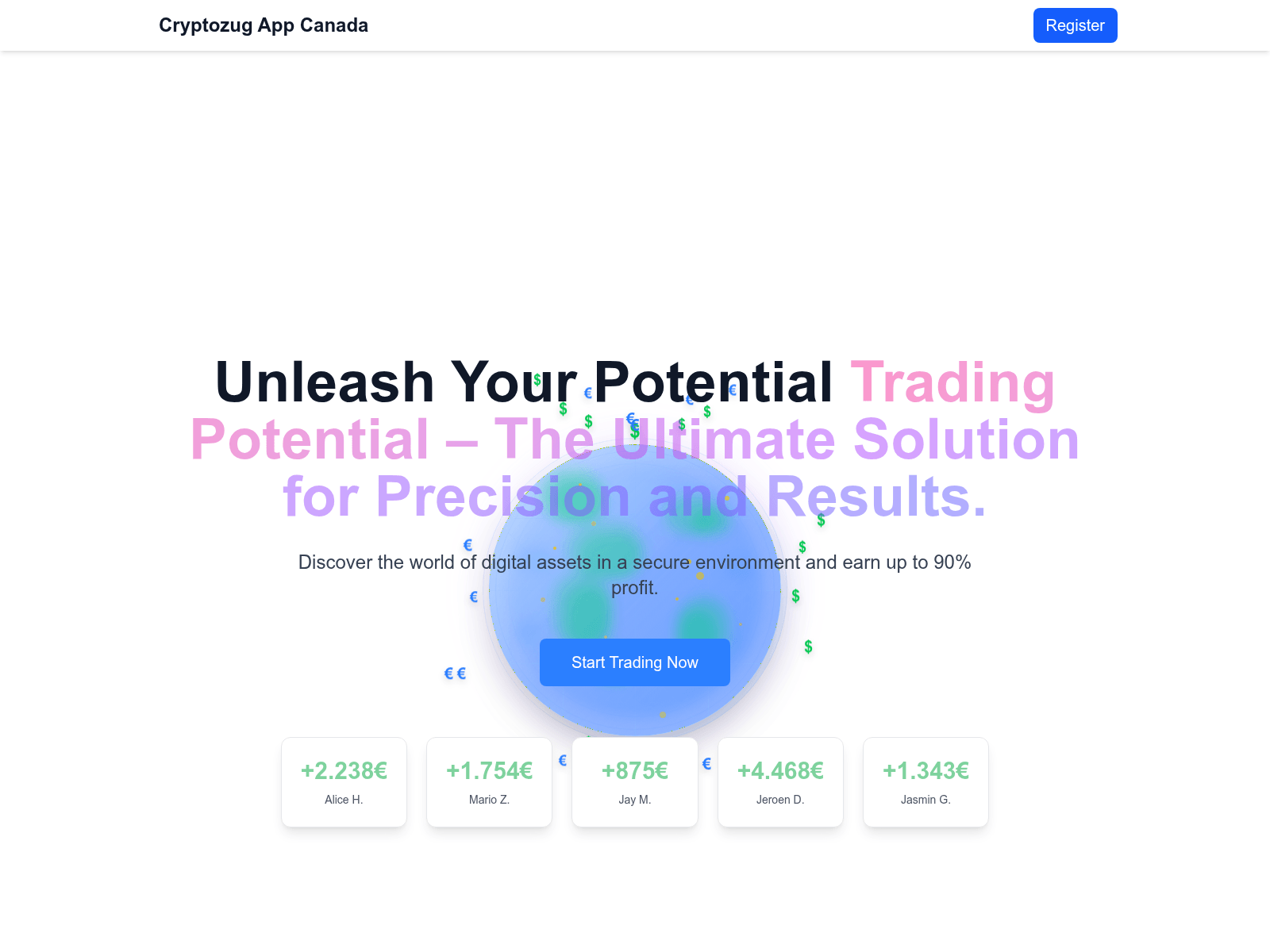 Screenshot of cryptozug-app-ca.net
