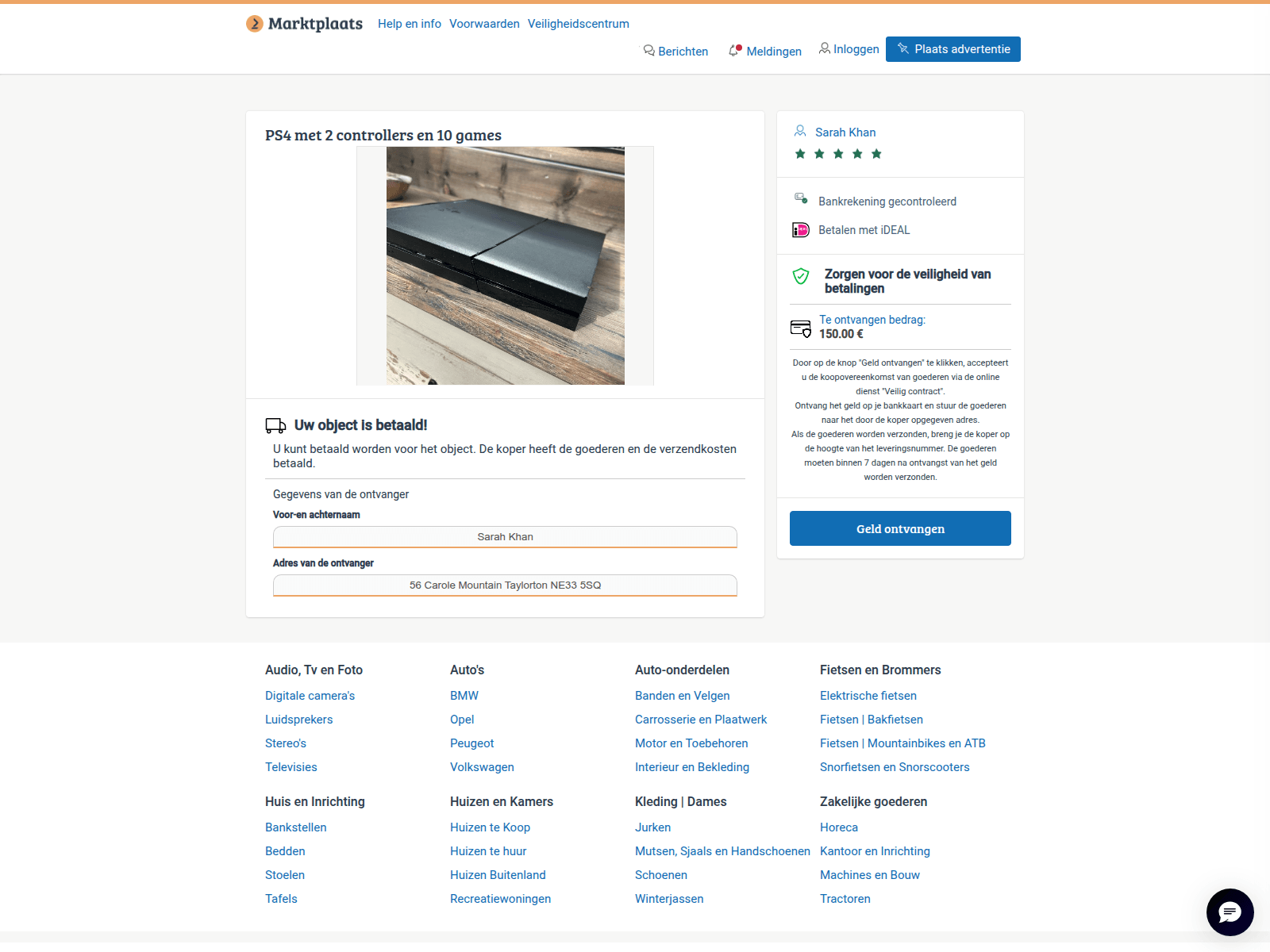 Screenshot of safe-markt.cc