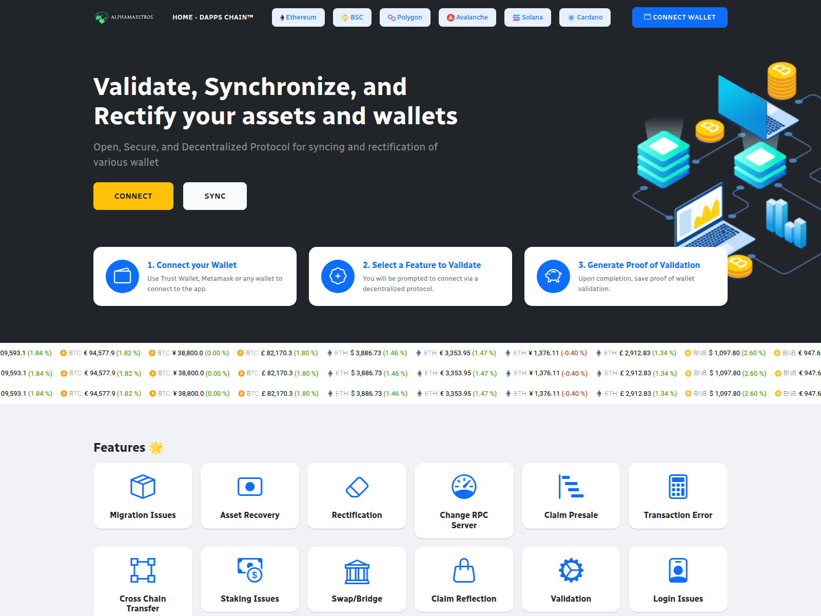 Screenshot of alphamaestros.com