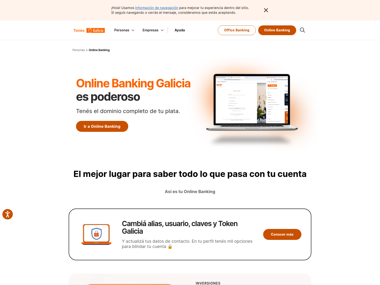 Screenshot of ingreso.galihbonline.com