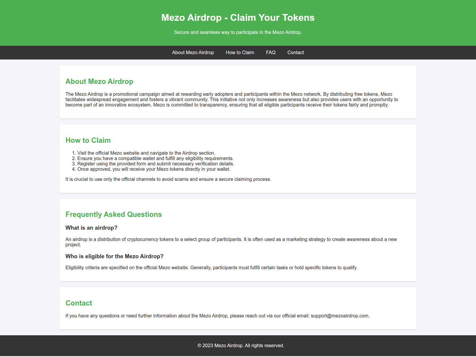 Forensic screenshot of airdropmezo.live