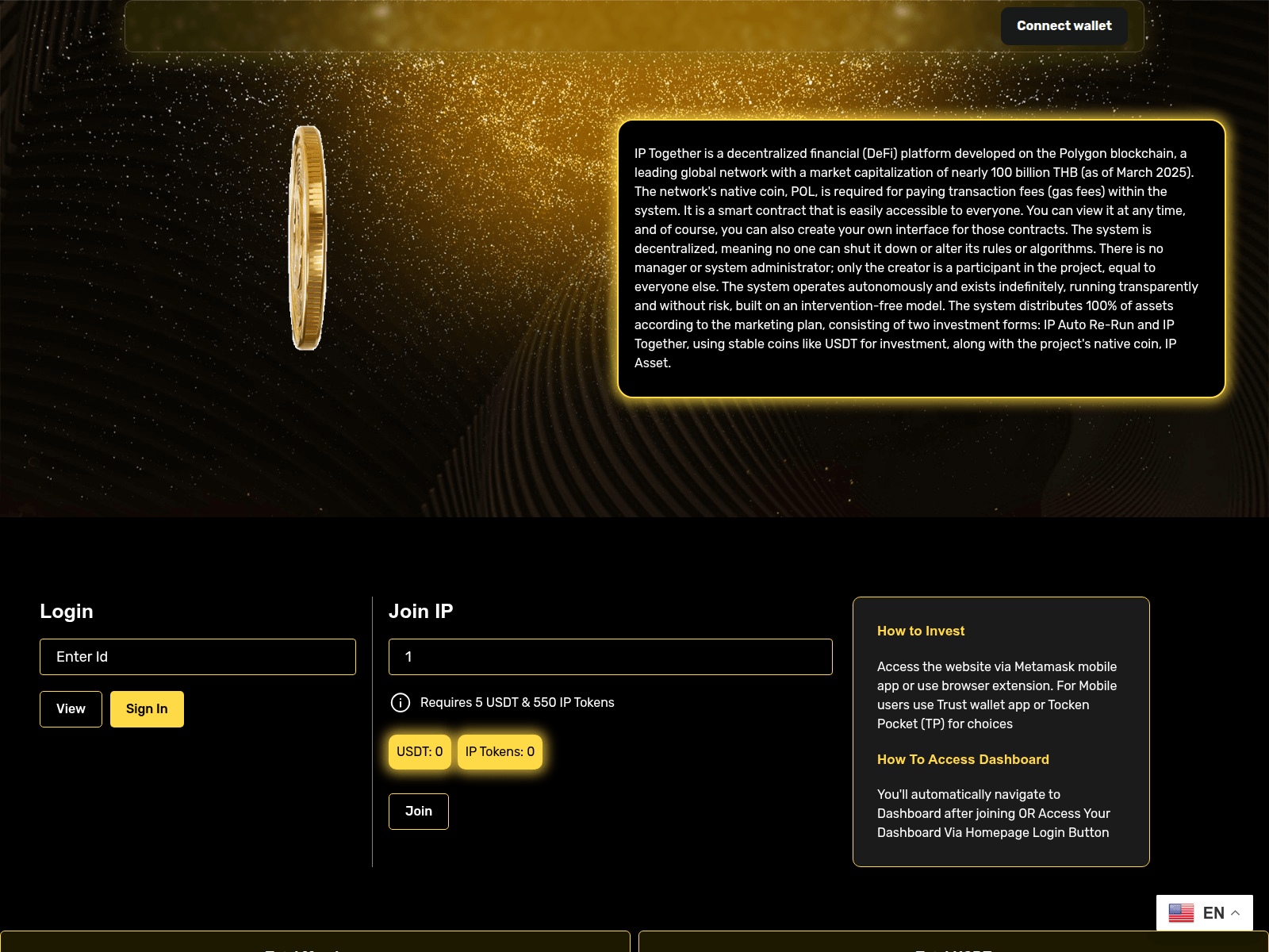 Screenshot of ipdefi.netlify.app