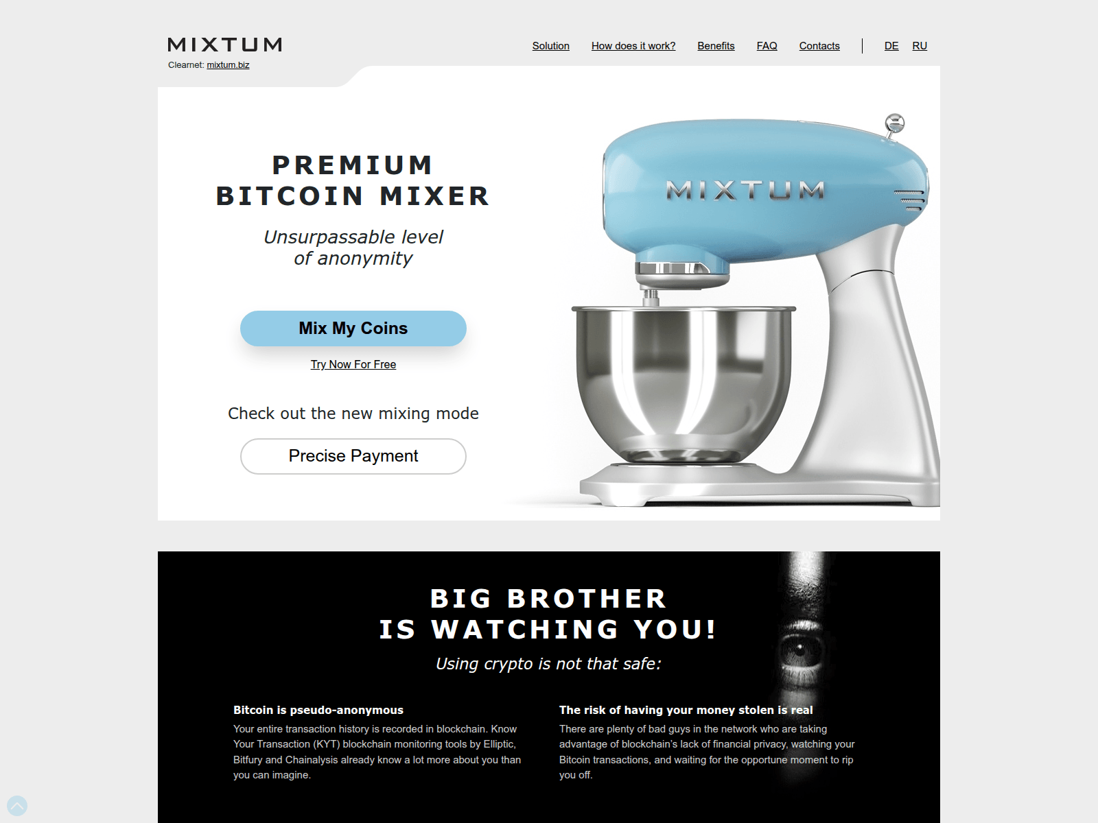 Screenshot of mixtum.biz