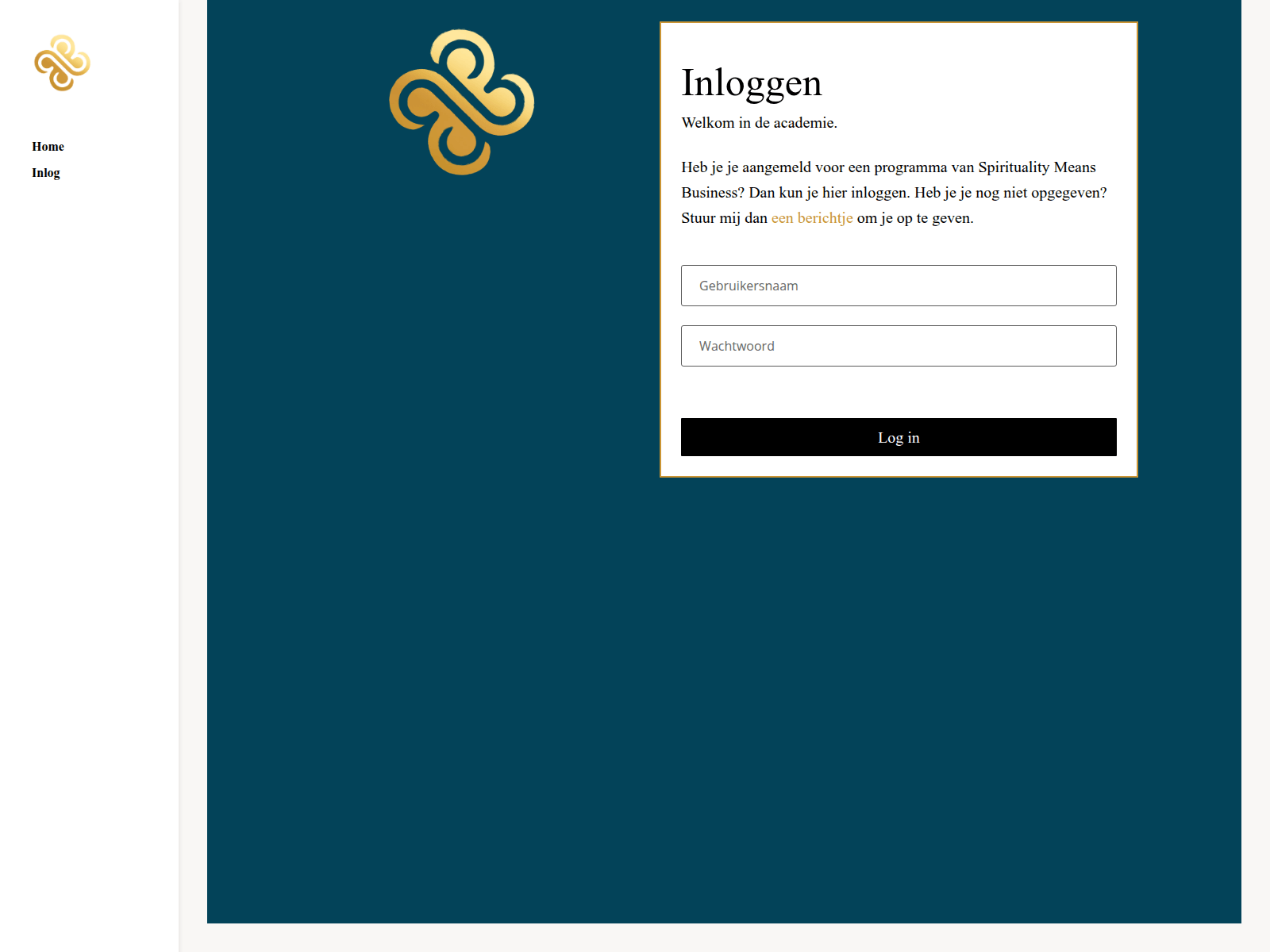 Screenshot of spiritualitymeansbusiness.academy