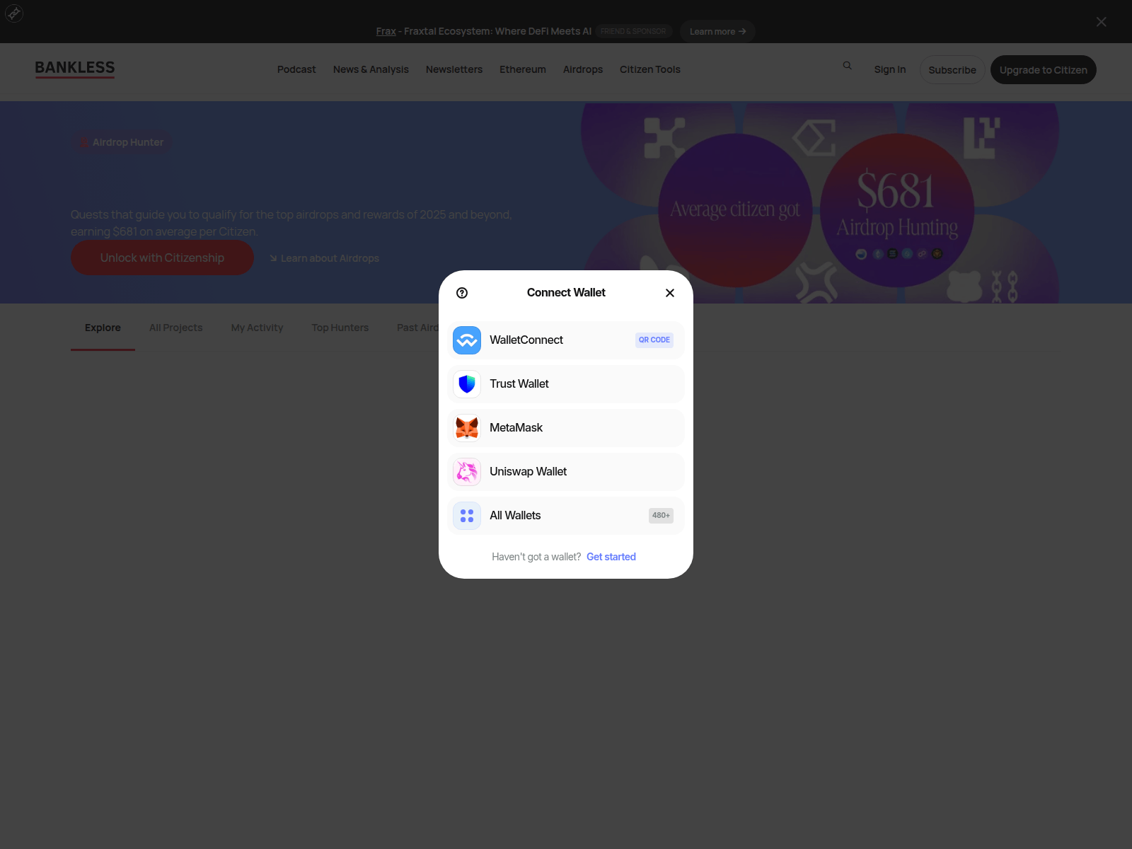 Screenshot of scanby-bankless.live