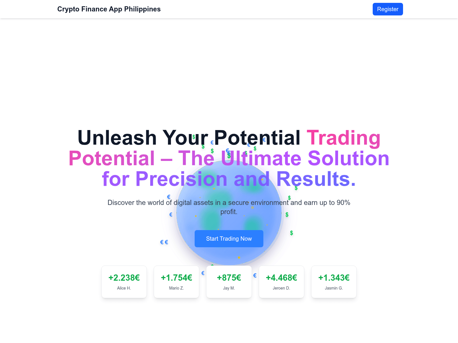 Screenshot of crypto-finance-app-philippines.com