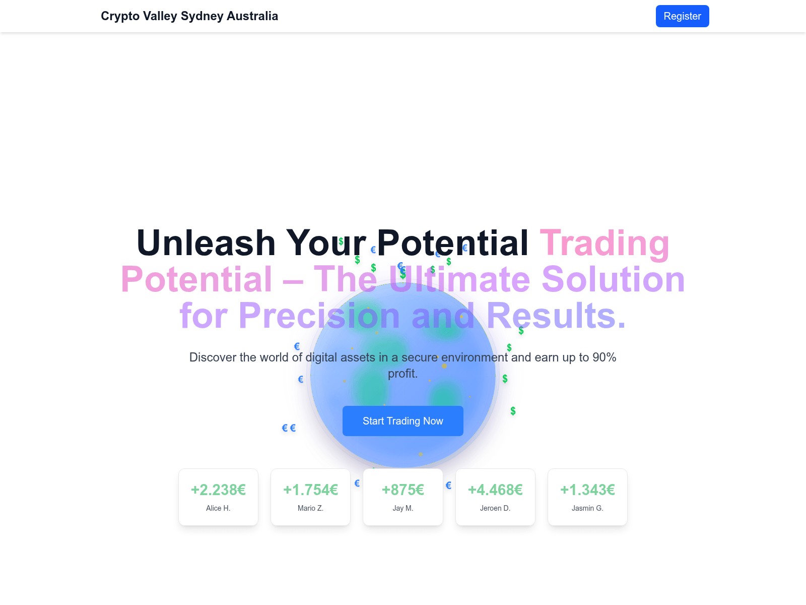 Screenshot of crypto-valley-sydney-au.com