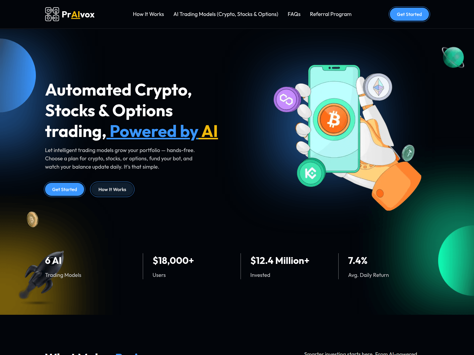Screenshot of praivox.pro