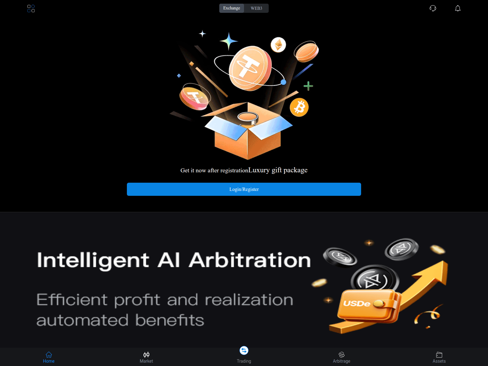 Screenshot of coinprobase.com