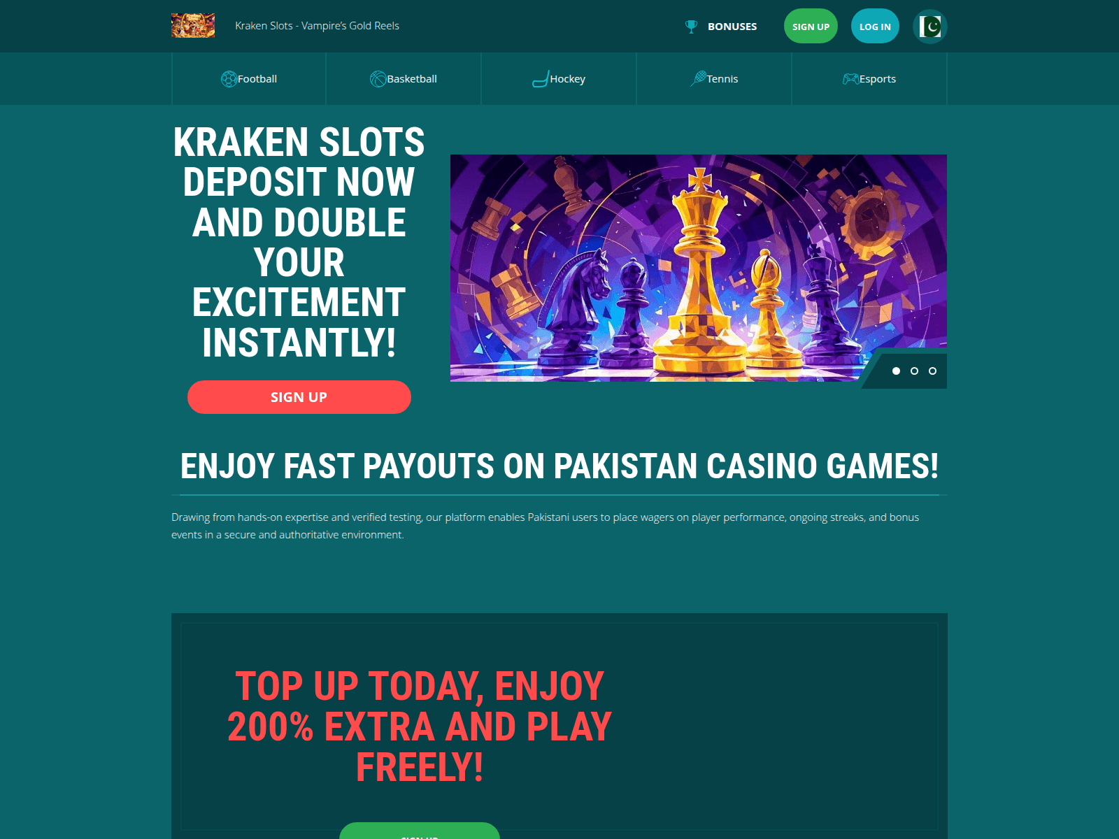 Screenshot of krakenslotsk.com