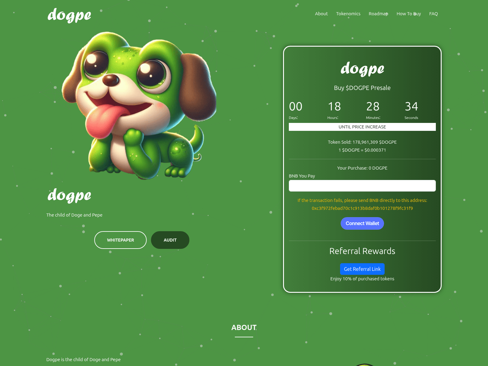 Screenshot of dogpe.xyz