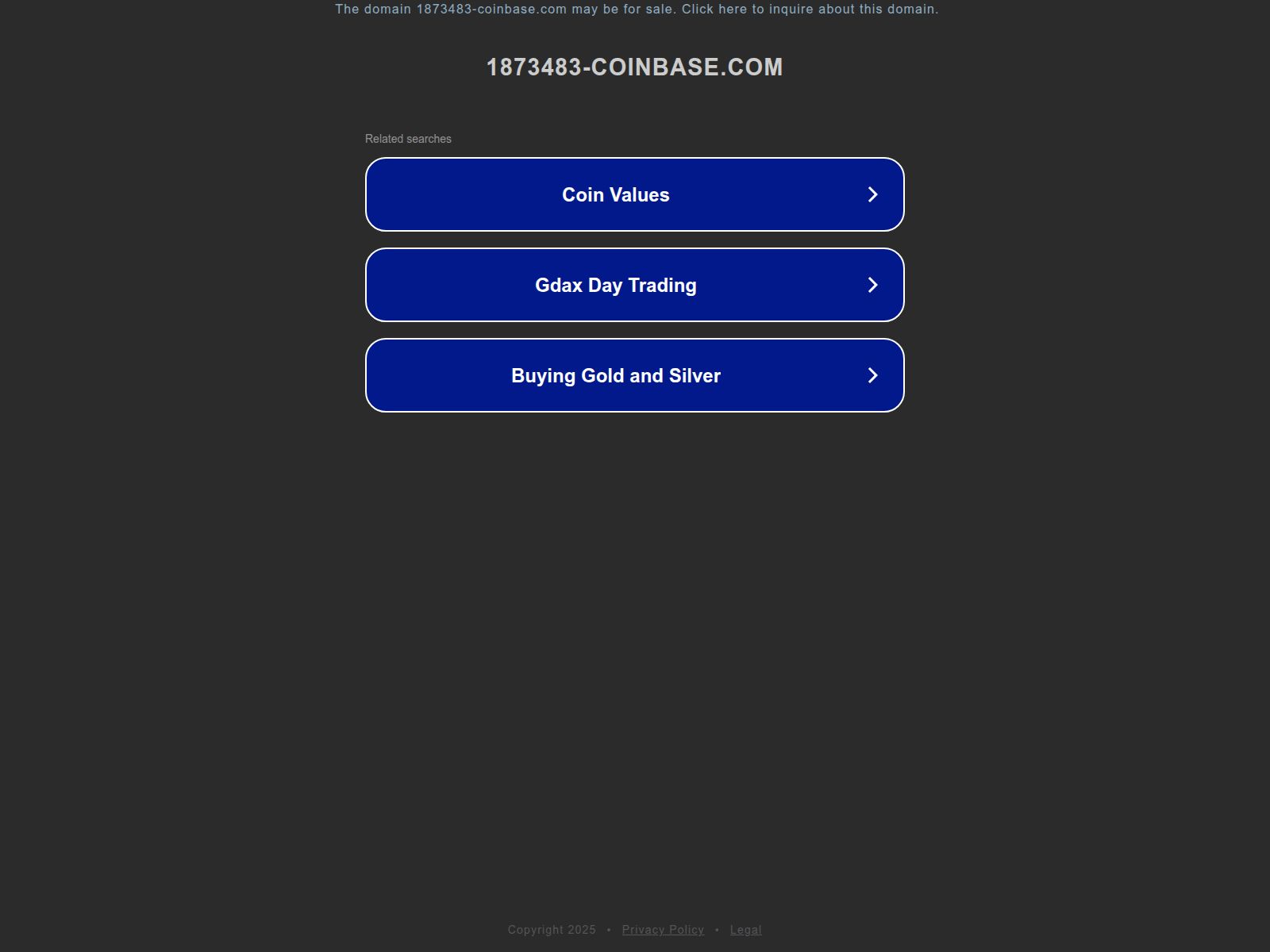 Screenshot of ww25.1873483-coinbase.com