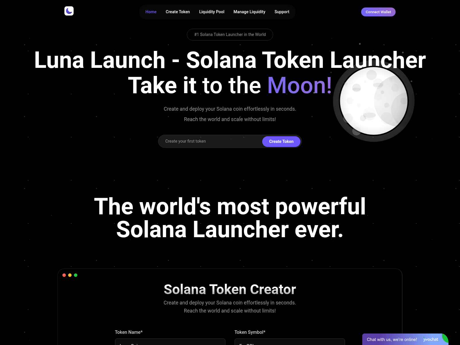 Screenshot of solcoinsmint.com