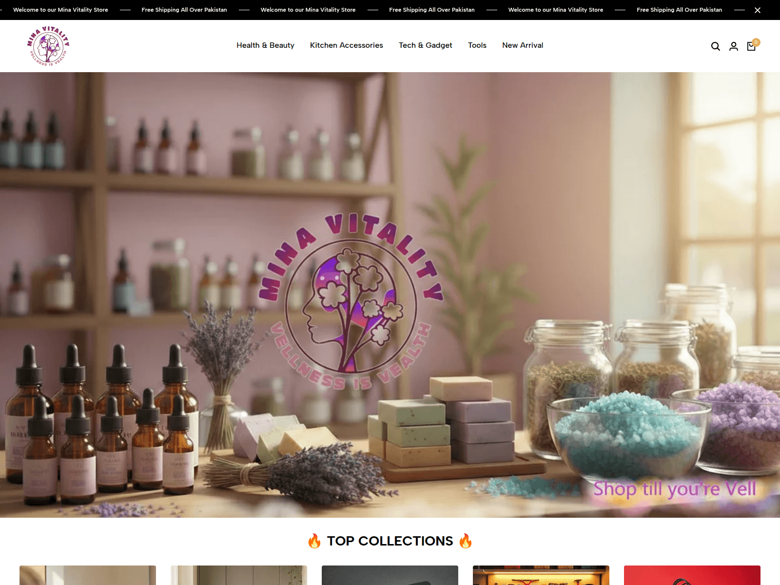 Screenshot of minavitality.store