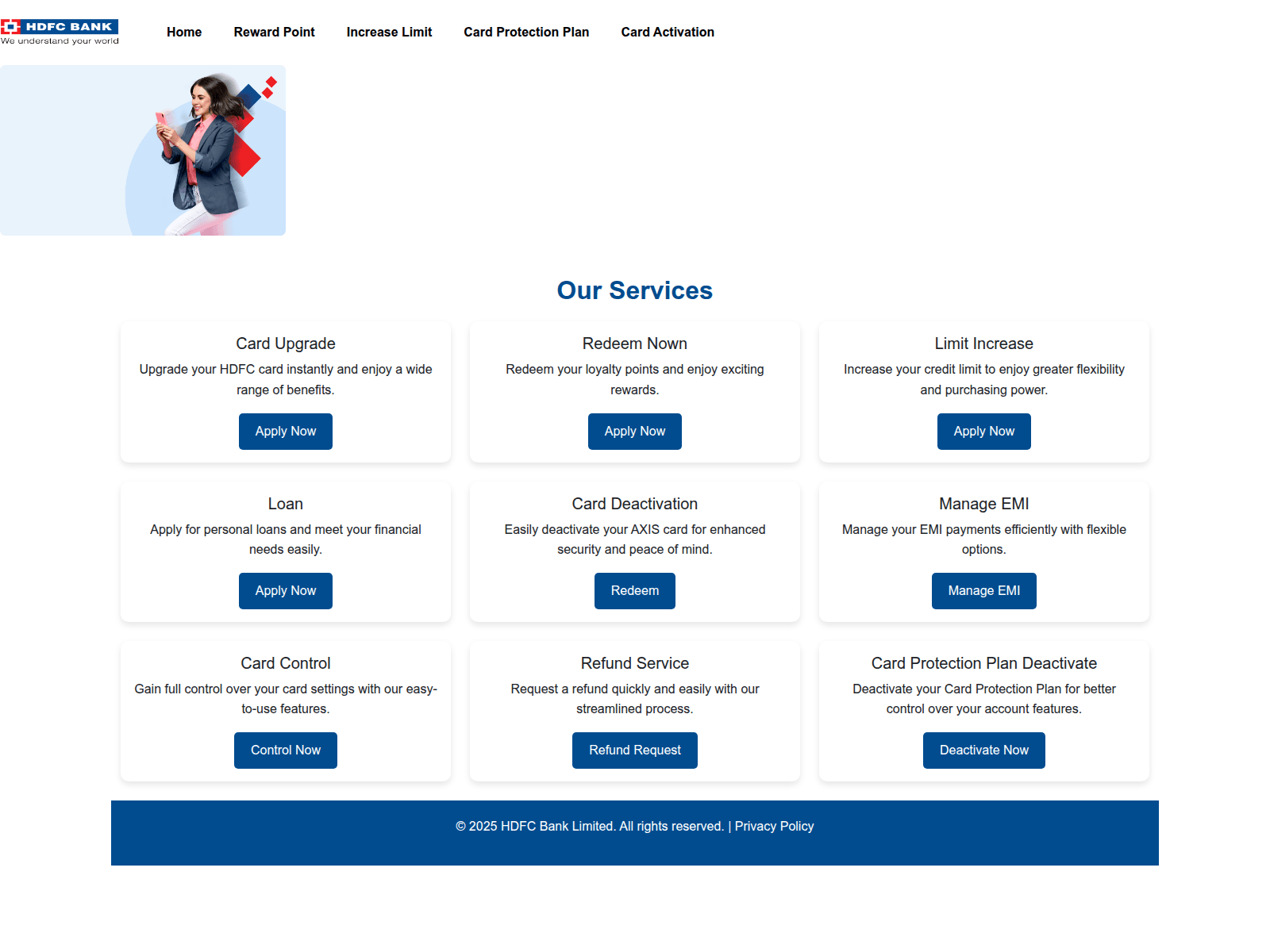 Screenshot of onlinecreditcard.services