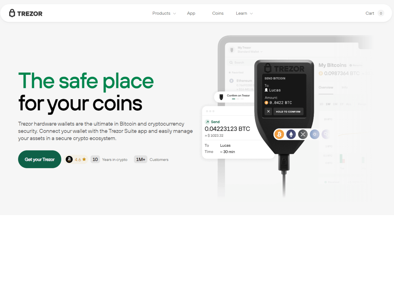 Screenshot of trezorewaletz.webflow.io