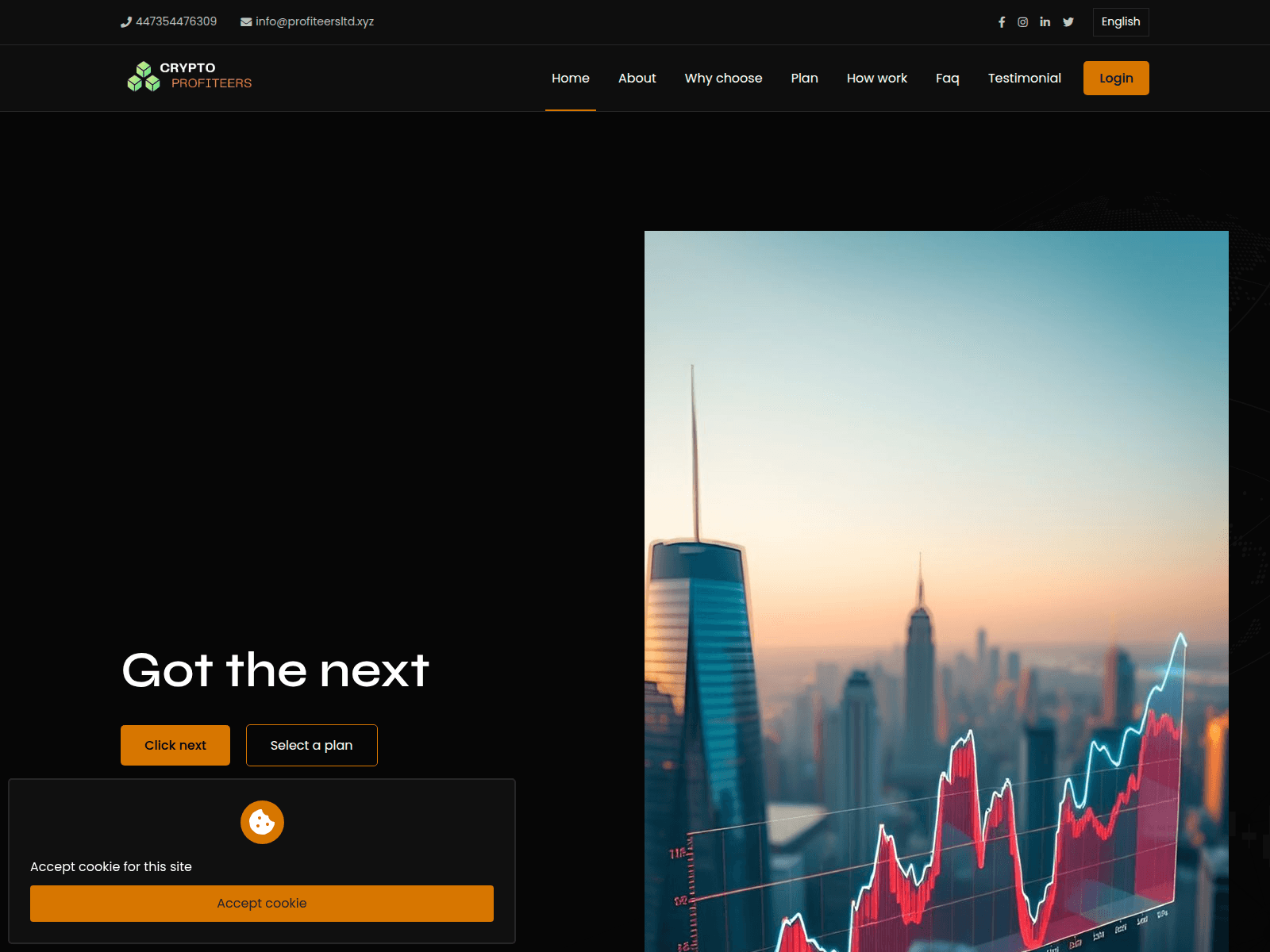 Screenshot of profiteersltd.xyz