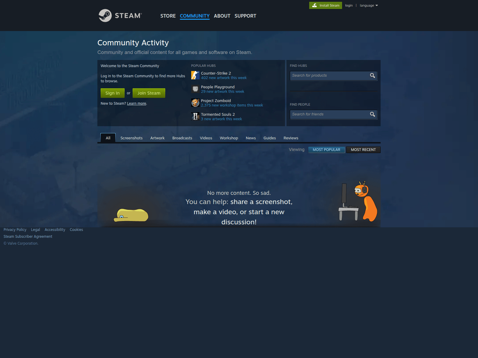 Screenshot of steamproxy.net