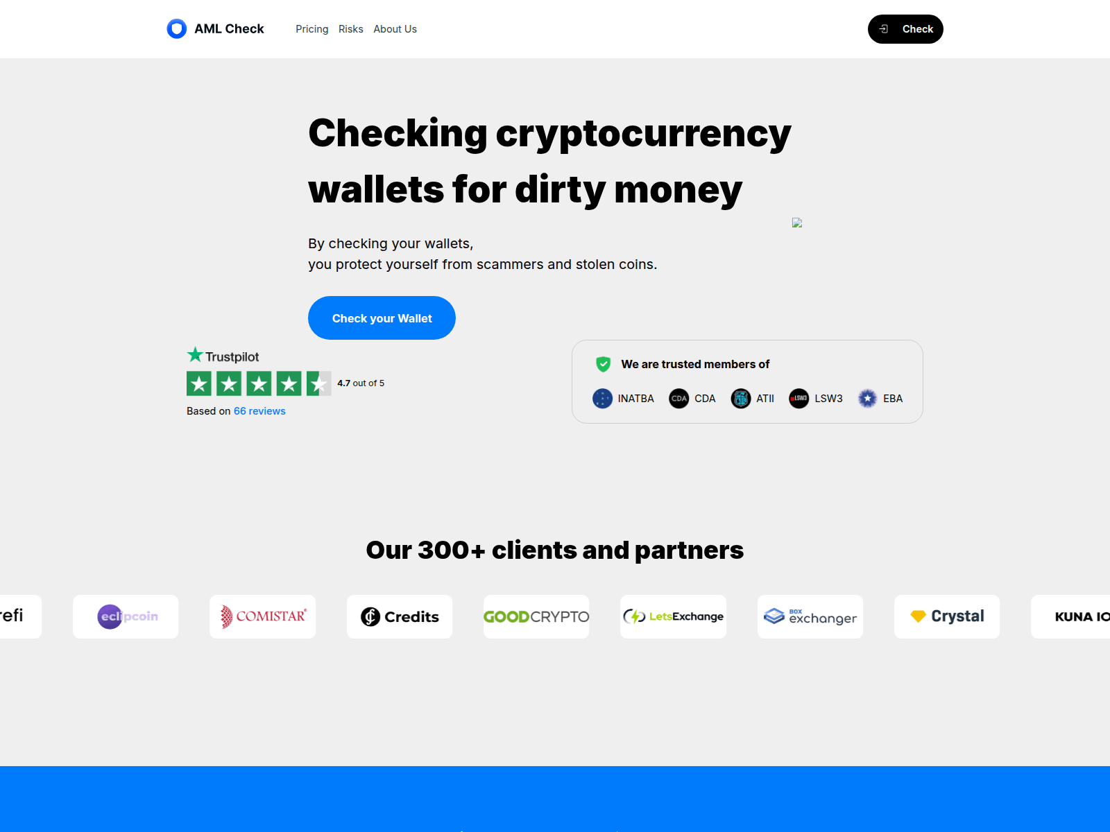 Screenshot of amlcrypto-check.net