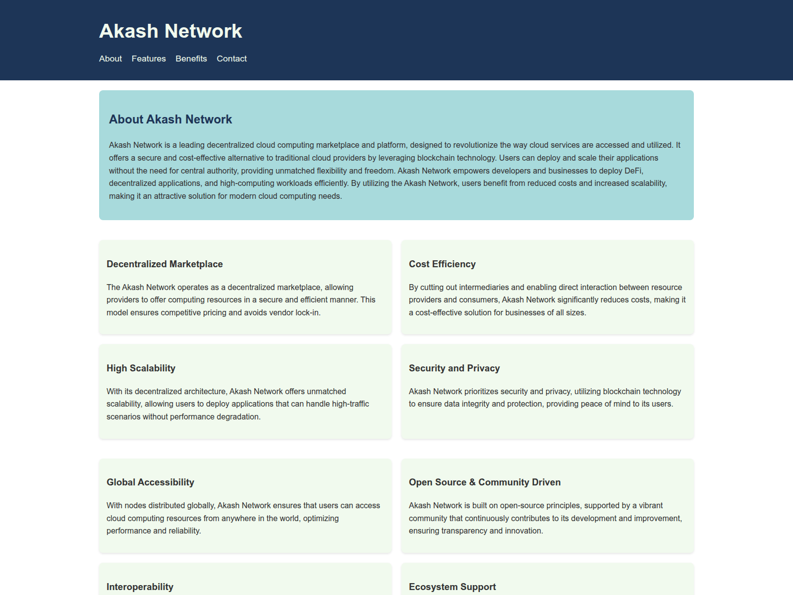 Screenshot of akashnetworkapp.live