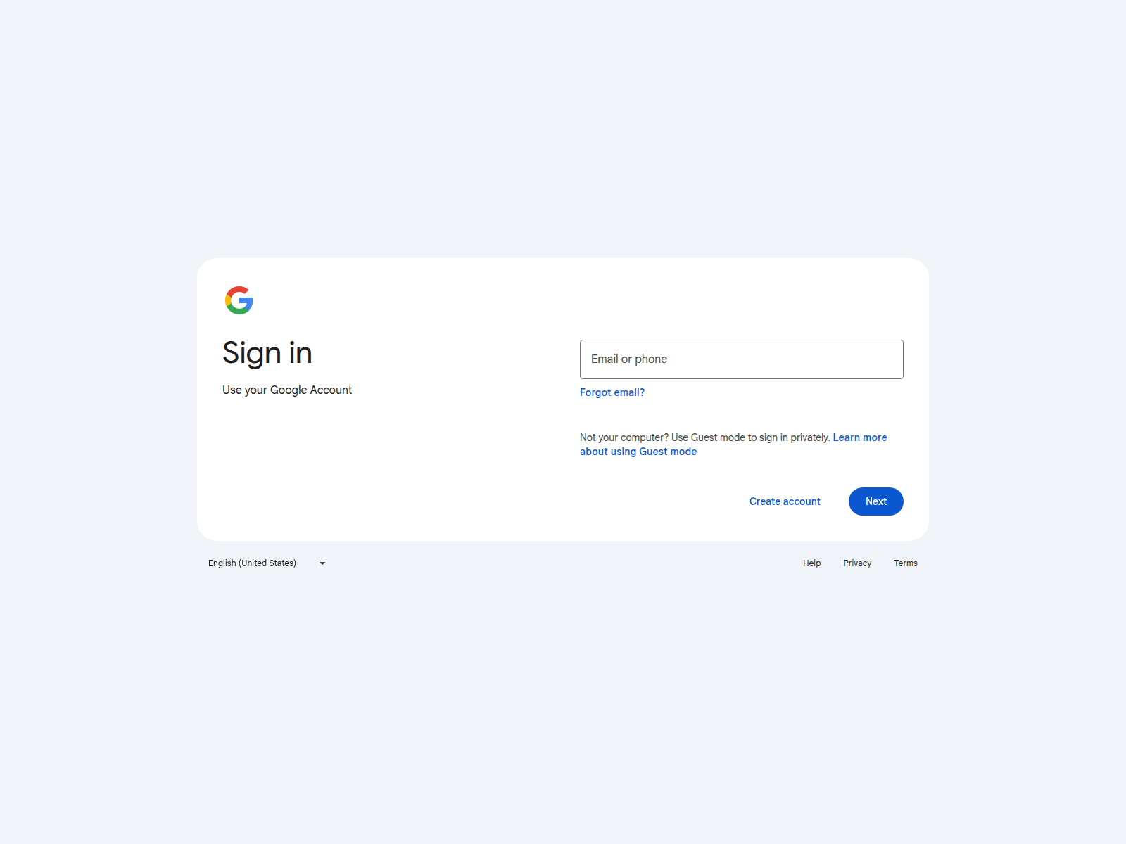Screenshot of accounts.google.cygn.eu.org