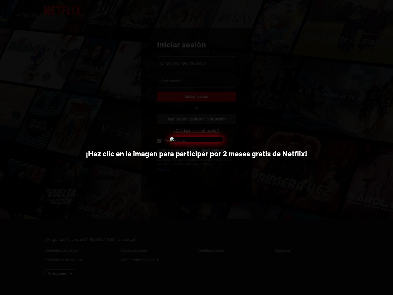 Screenshot of netflix-members.site.tstsolutions.com.co