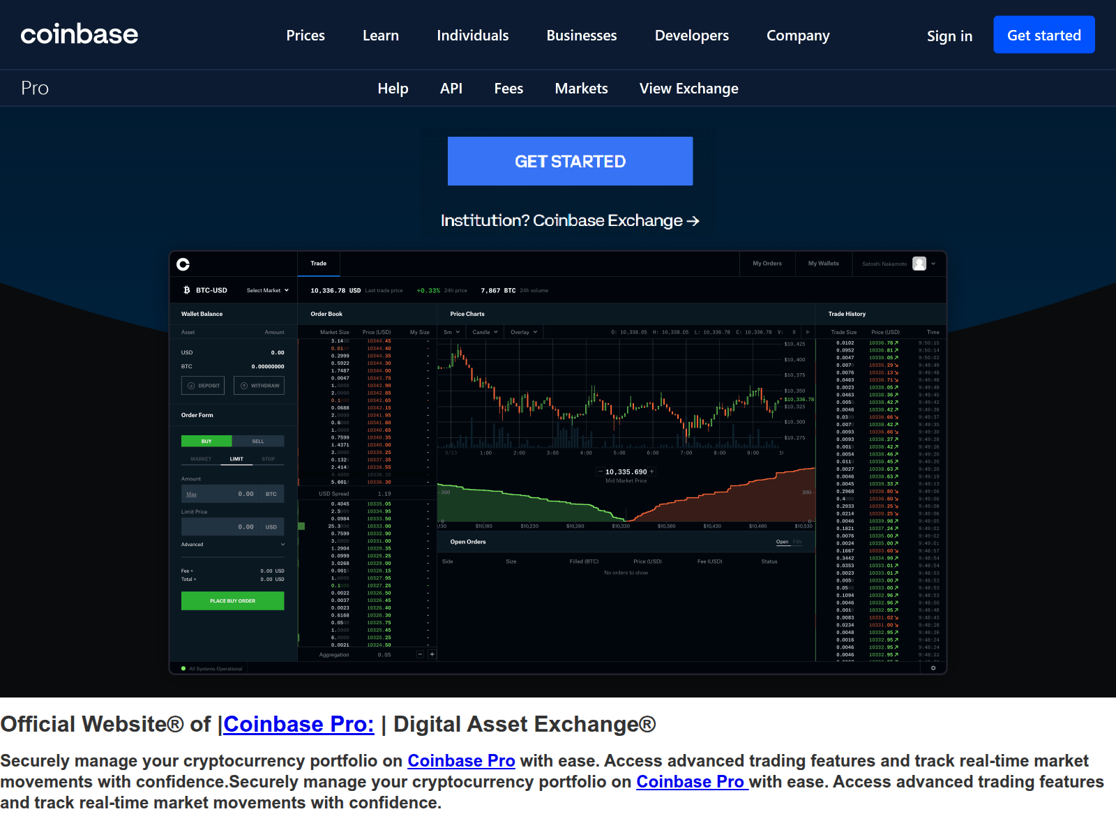 Screenshot of auth-sso-coinbasepro--sso.webflow.io