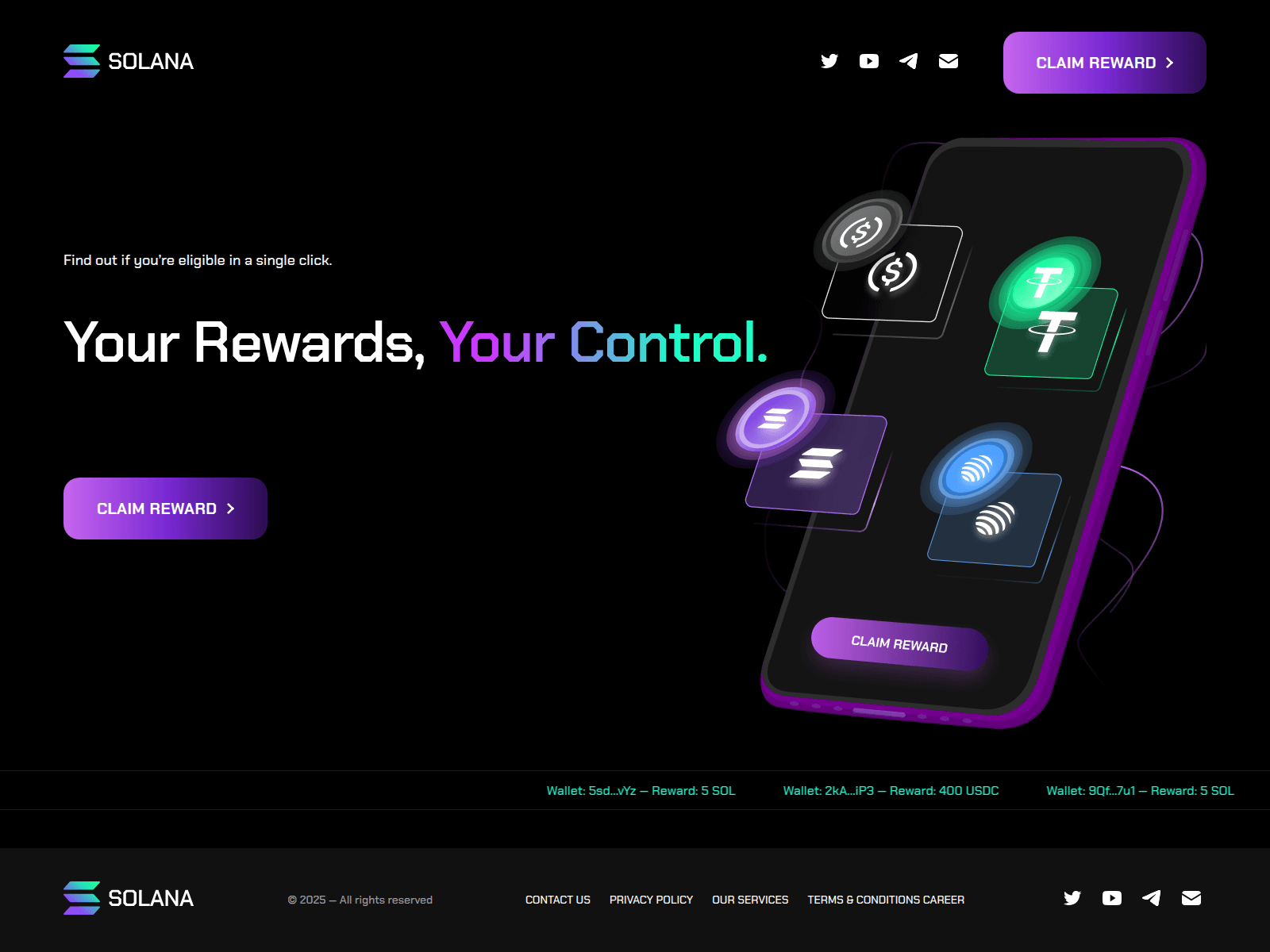 Screenshot of solanars.com