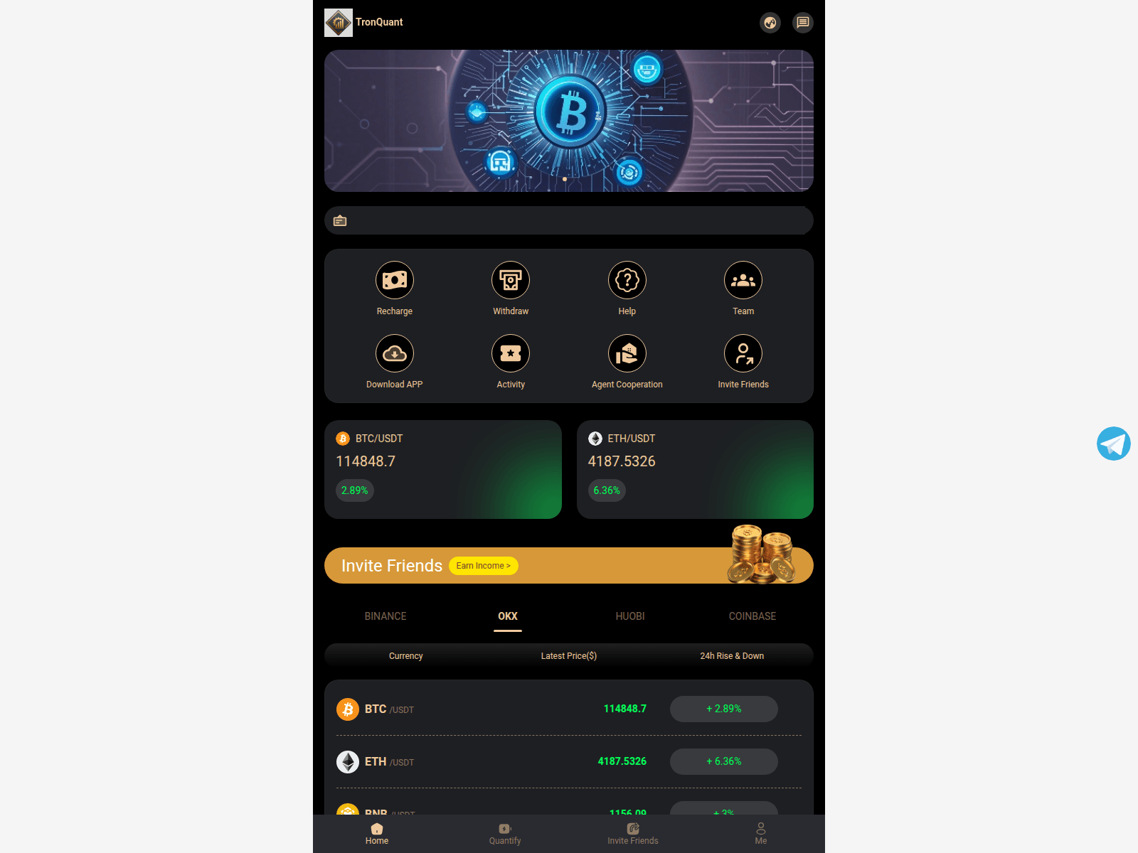 Screenshot of usdttron.com