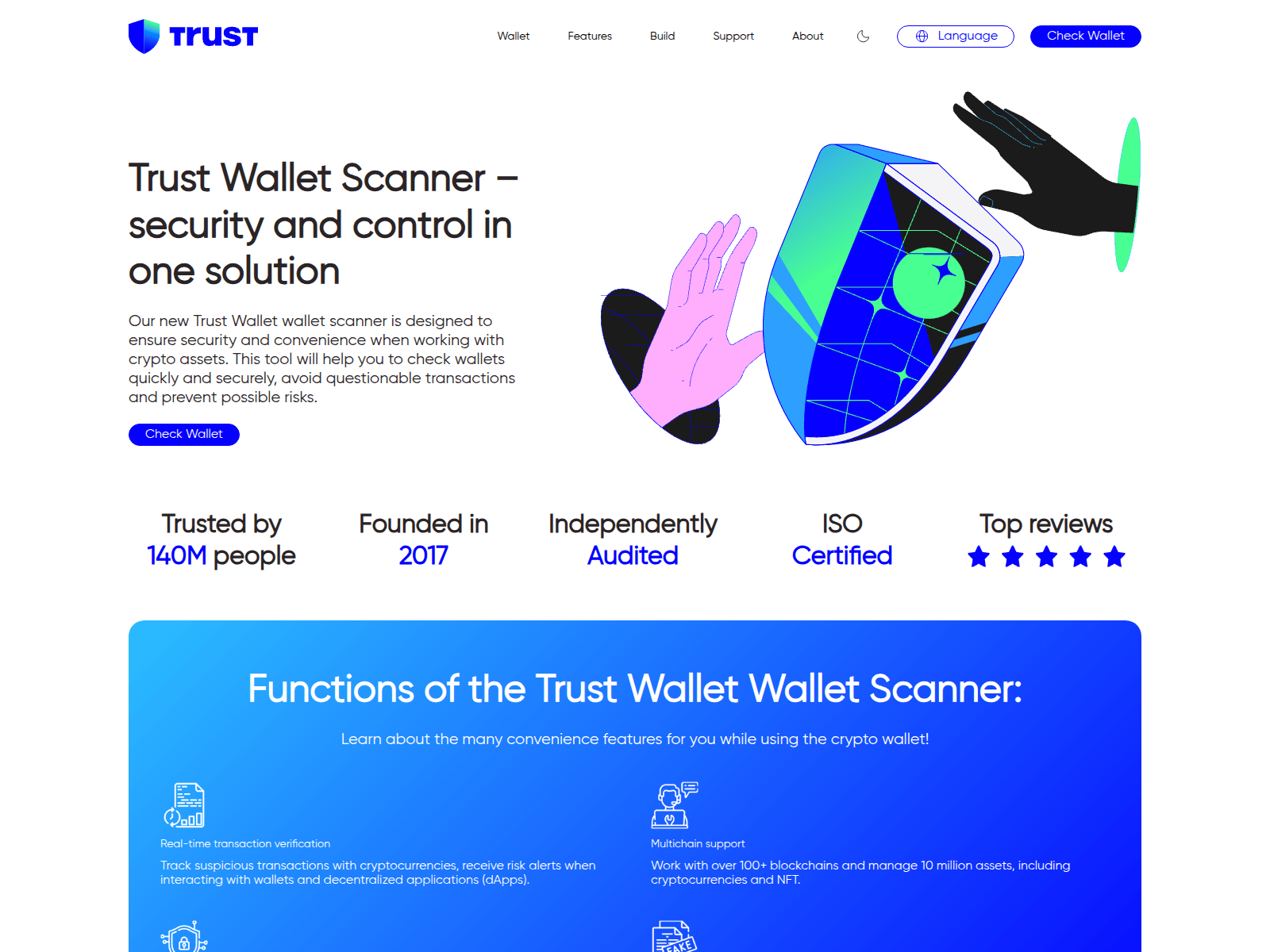 Screenshot of aml.checks-trust-wallets.com