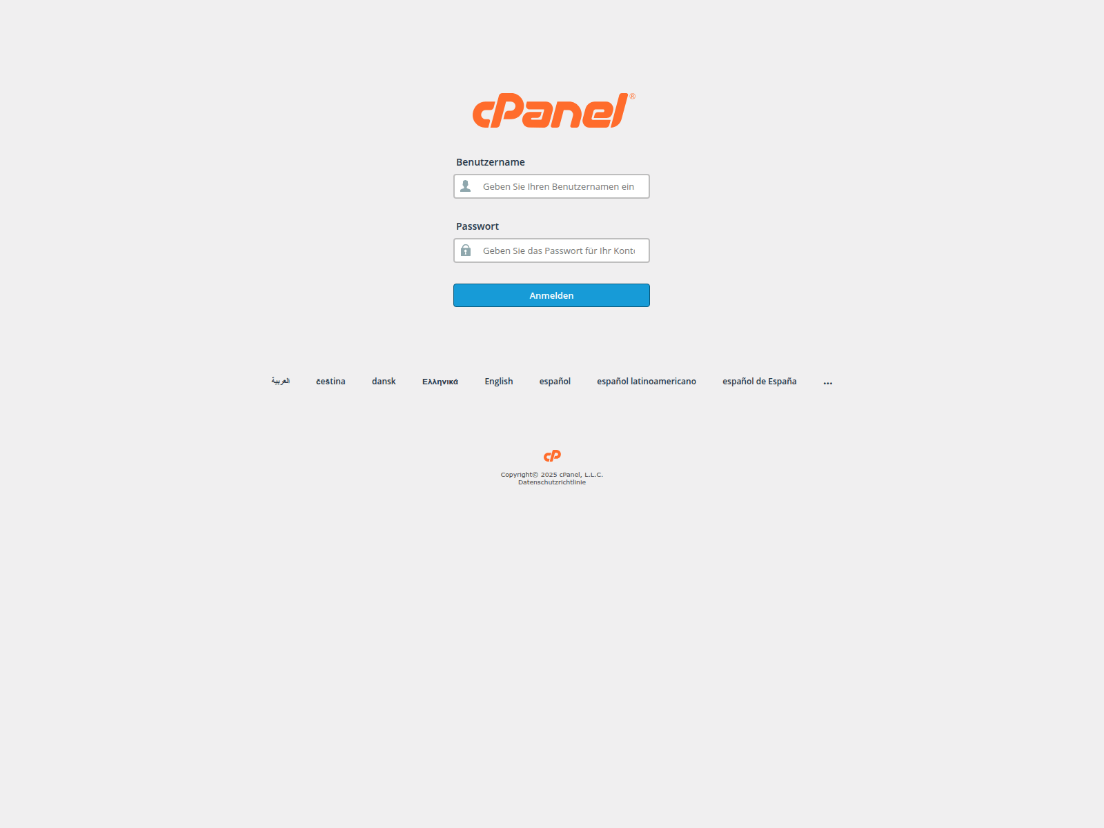 Screenshot of cpanel.dapp-auth.com