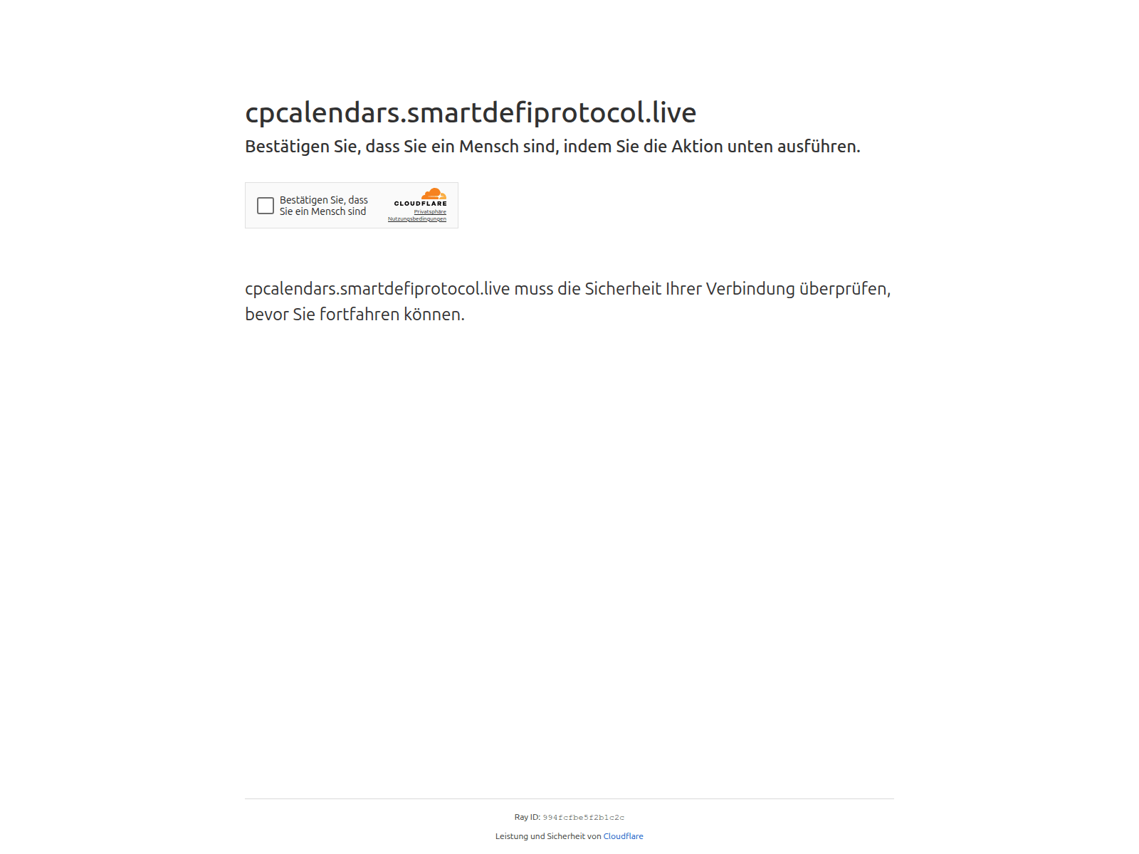 Screenshot of cpcalendars.smartdefiprotocol.live