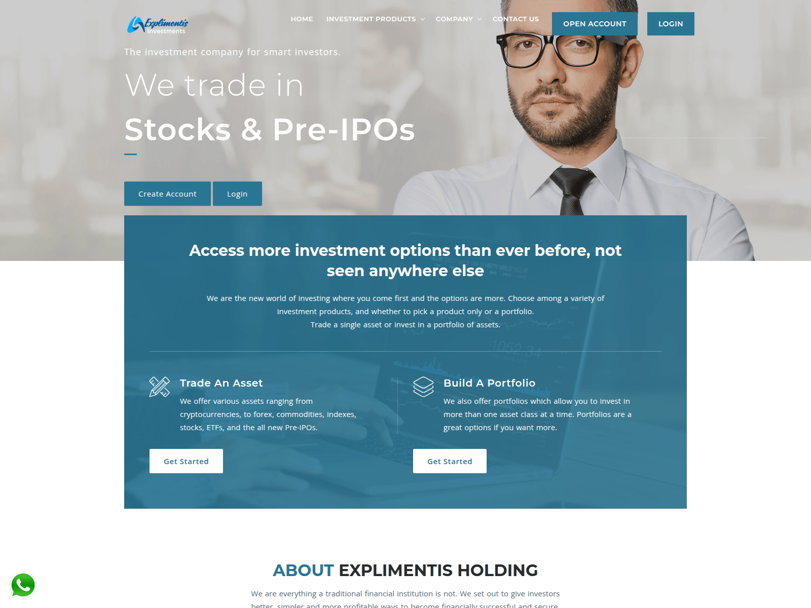 Screenshot of explimentis.com