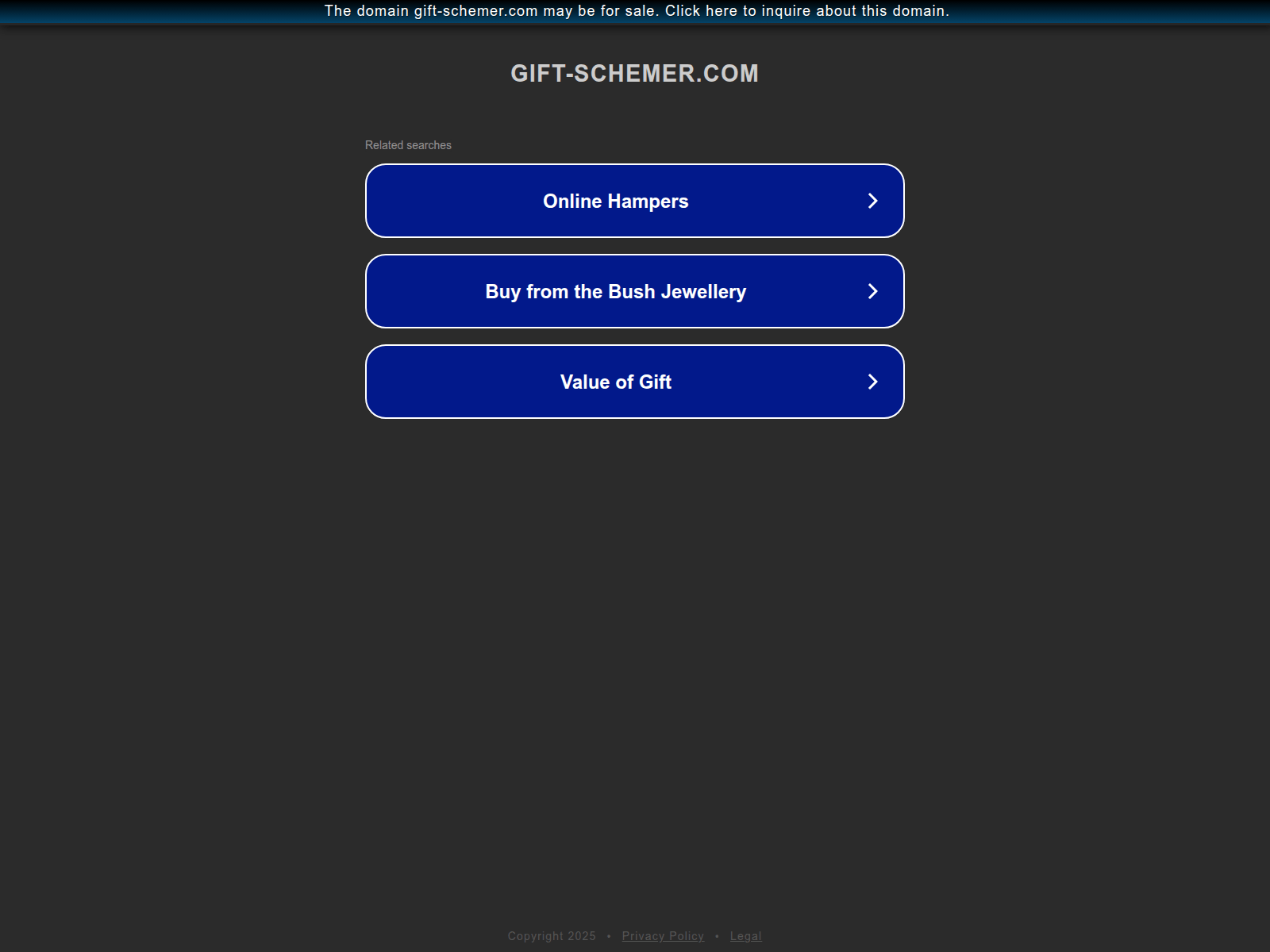 Screenshot of gift-schemer.com
