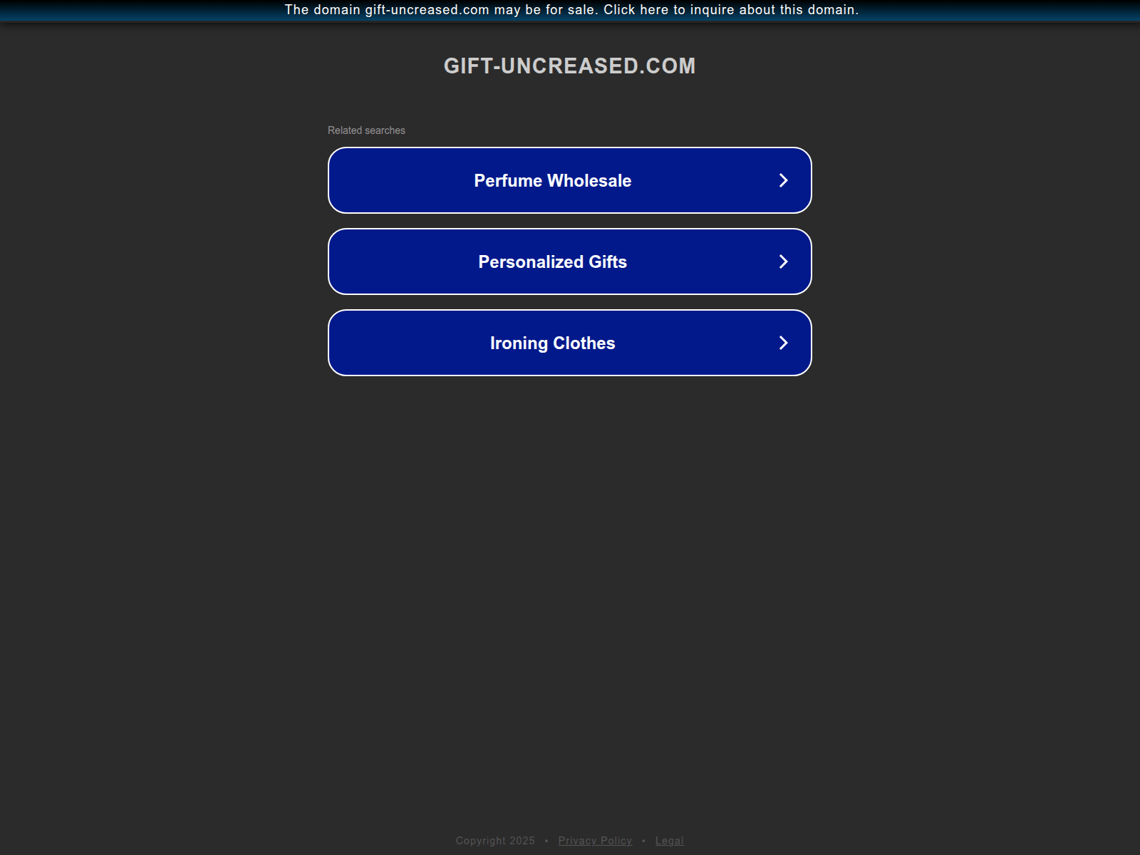 Screenshot of gift-uncreased.com