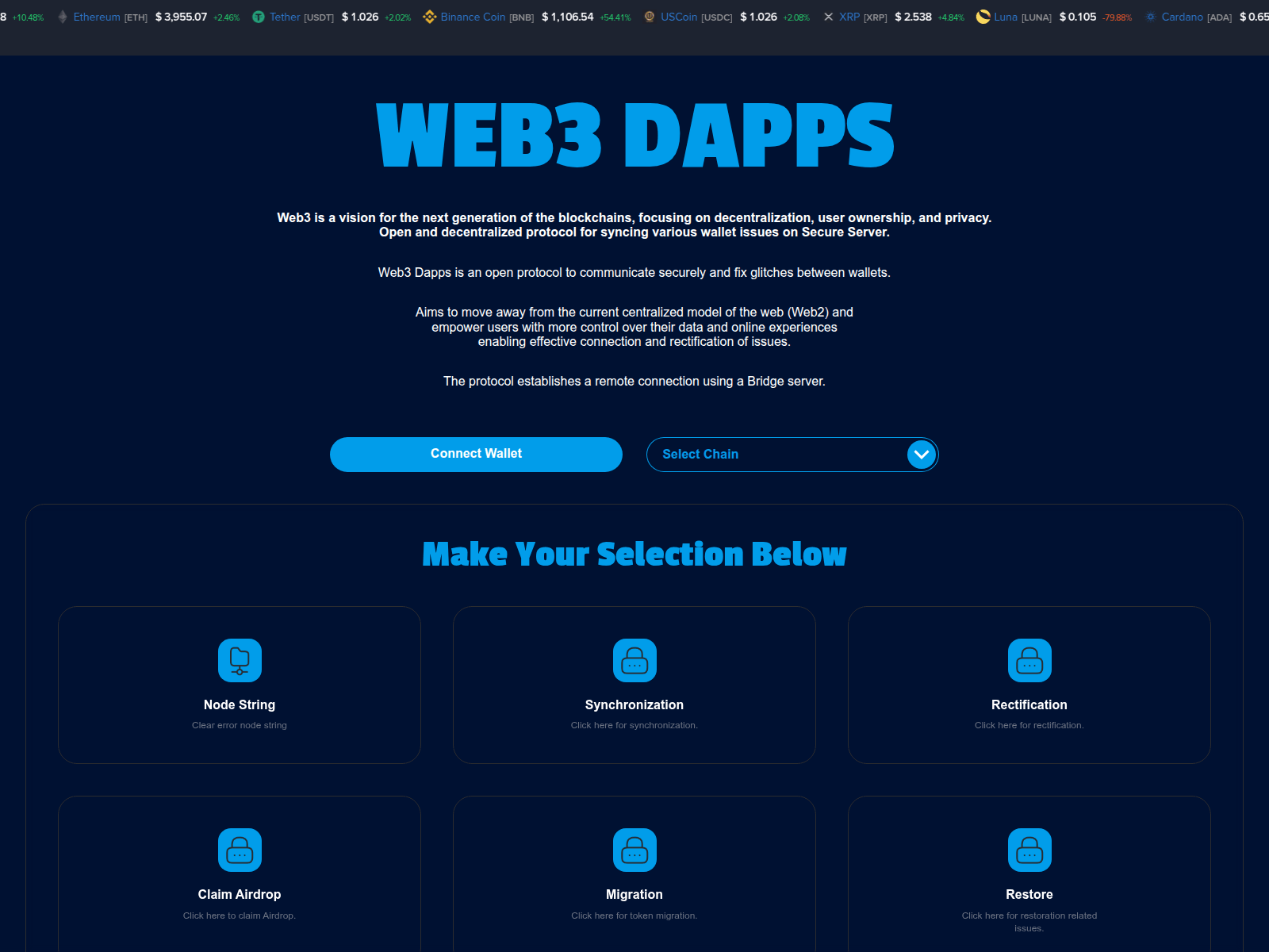Screenshot of dappslaunch.netlify.app