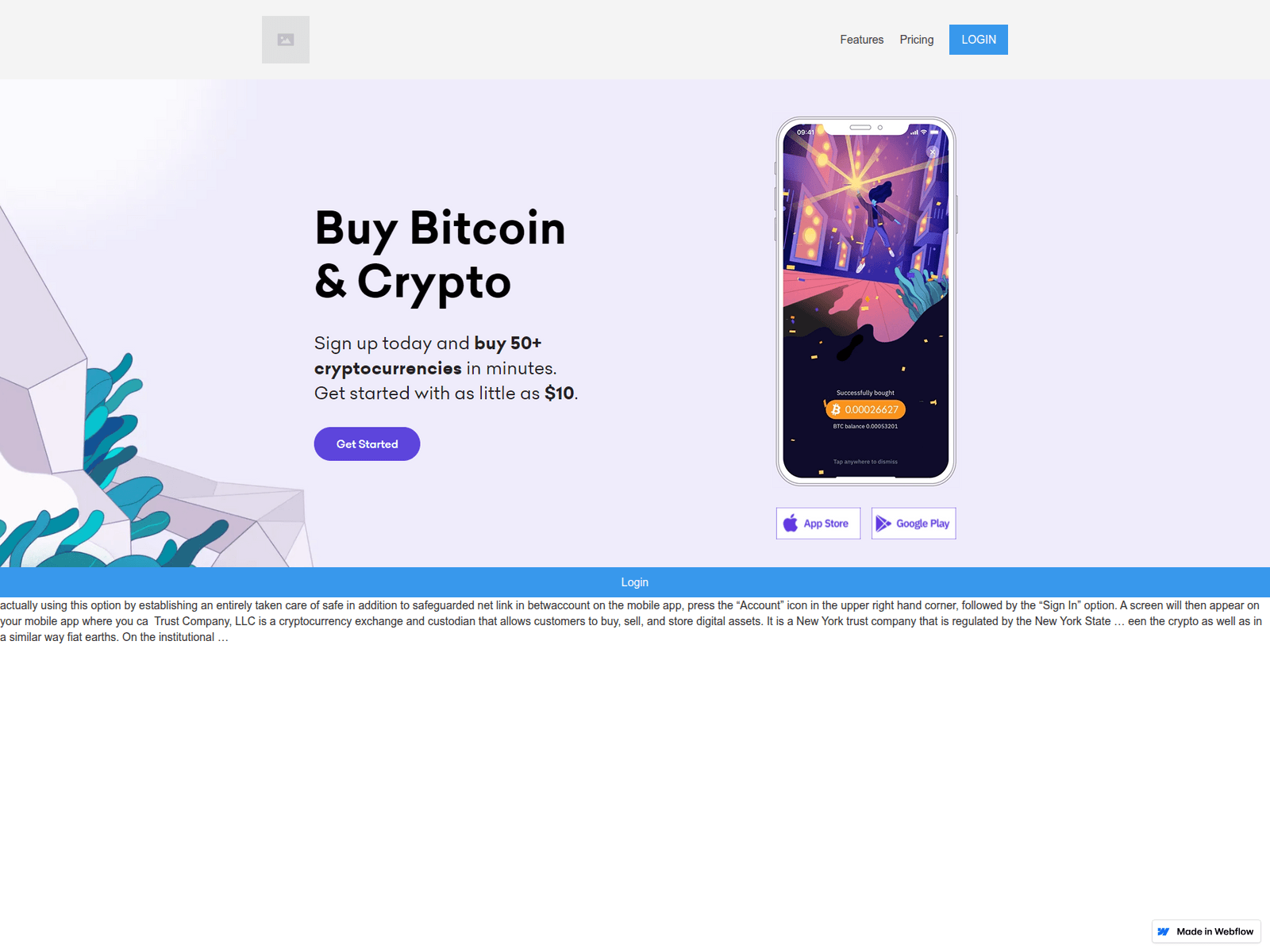 Screenshot of kraken-com.webflow.io