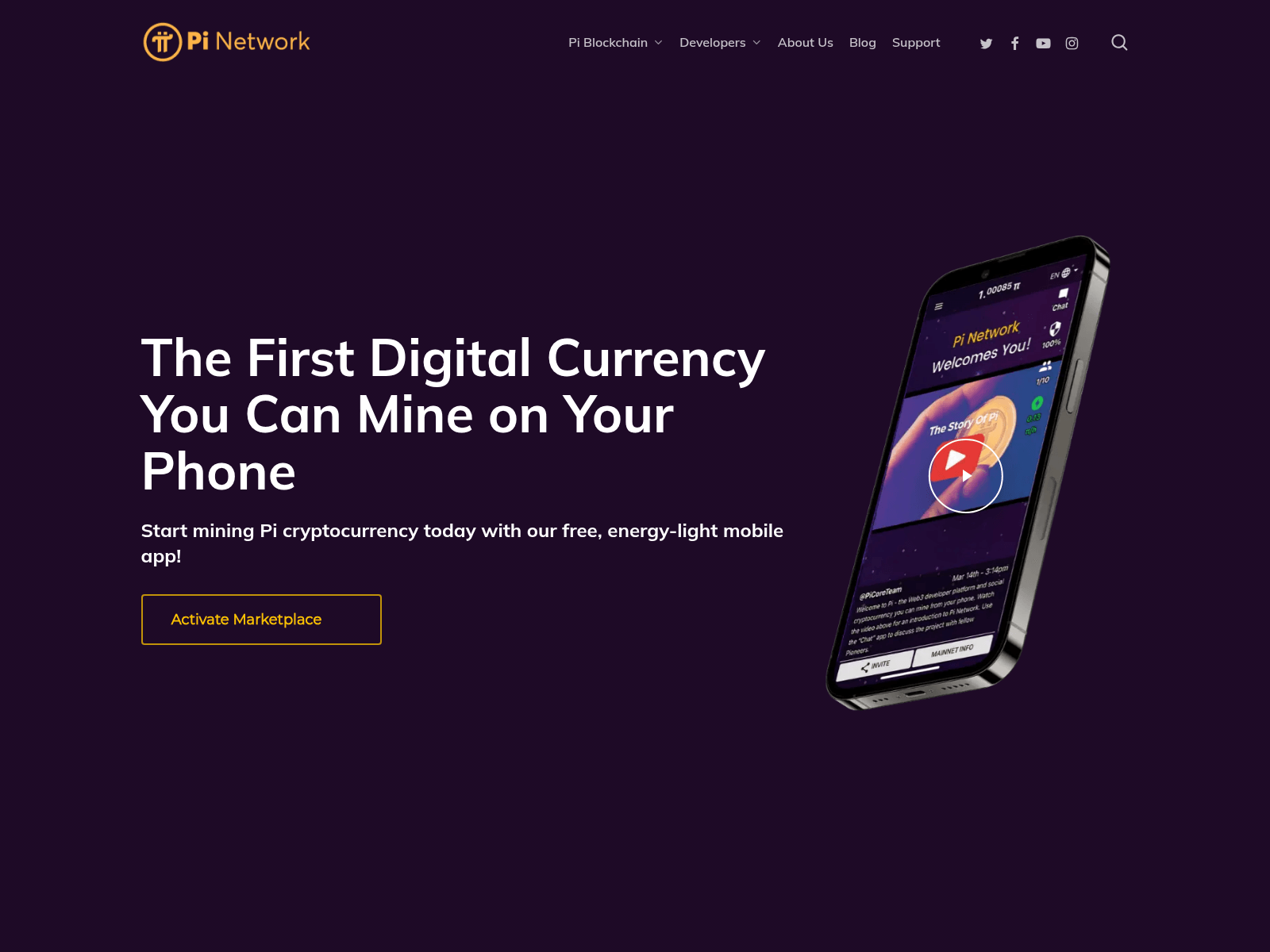 Screenshot of pimainnetwork.com