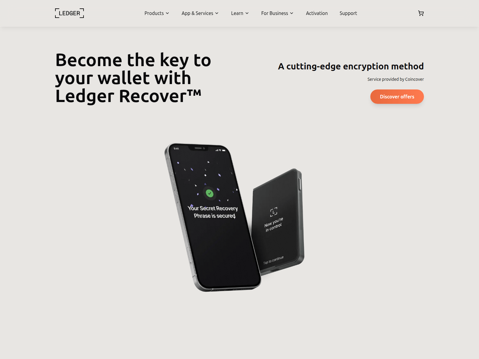 Screenshot of mywallet-ledger.com