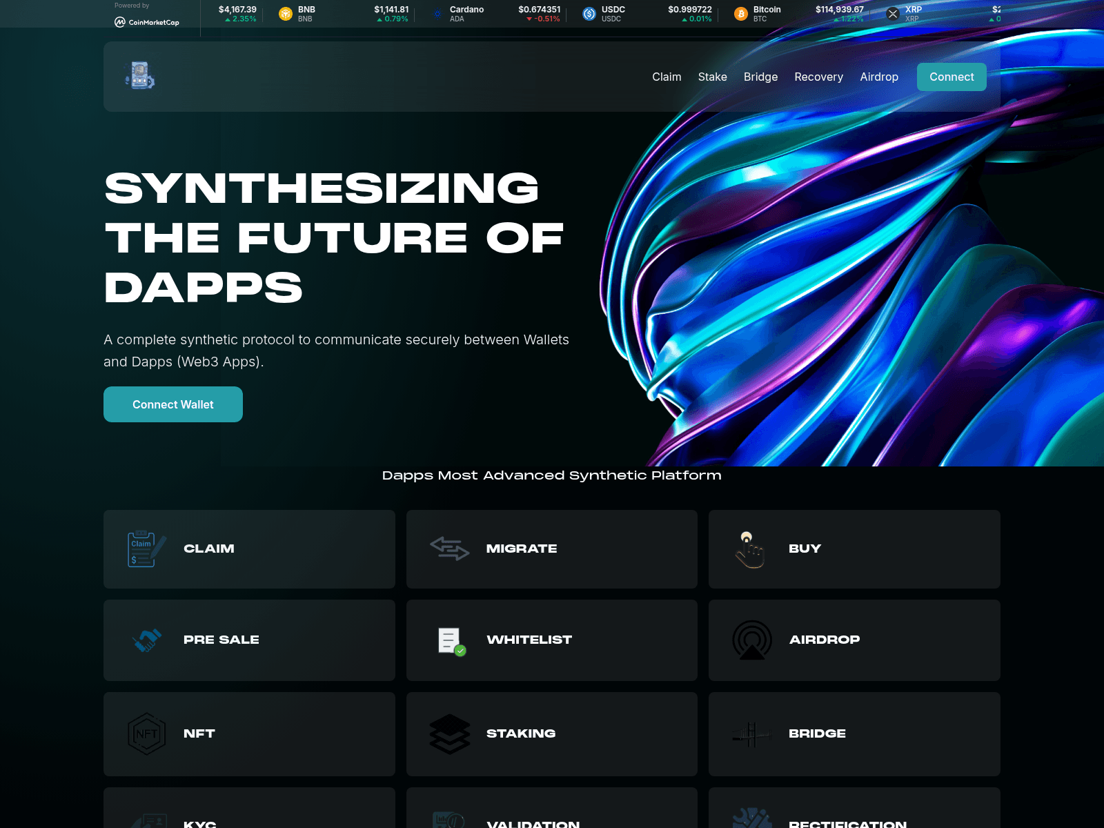 Screenshot of node-services.site